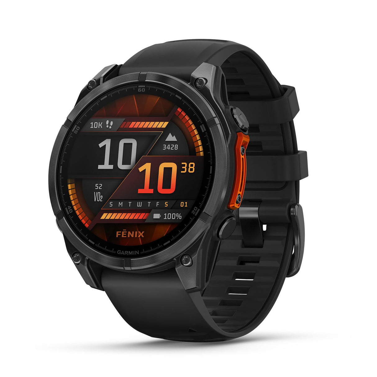 Garmin fēnix 8-47mm - Reloj de Alto Rendimiento GPS Multideporte con Pantalla táctil AMOLED, Linterna LED, Altavoz y micrófono Integrados, Mapas y hasta 16 días de autonomía, Negro