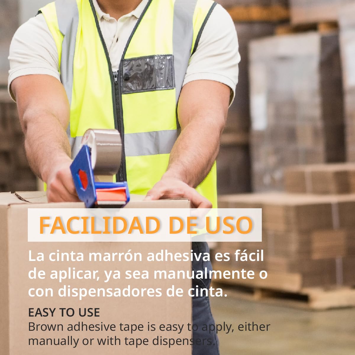 OFITURIA Cinta de Embalar, Cinta Adhesiva Marrón, Cinta para Embalaje de Cajas Mudanza y Envíos, Cinta Adhesiva para Embalar, Precinto Embalar Seguro y Resistente (38mmx120m, 96 cintas)