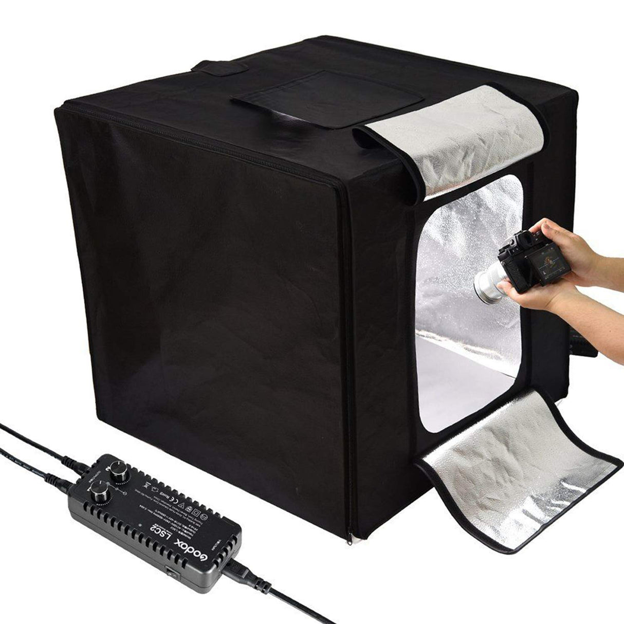 Godox LST40 - Caja de Estudio fotográfico portátil con Triple Fuente de luz LED, para fotografía y Disparo