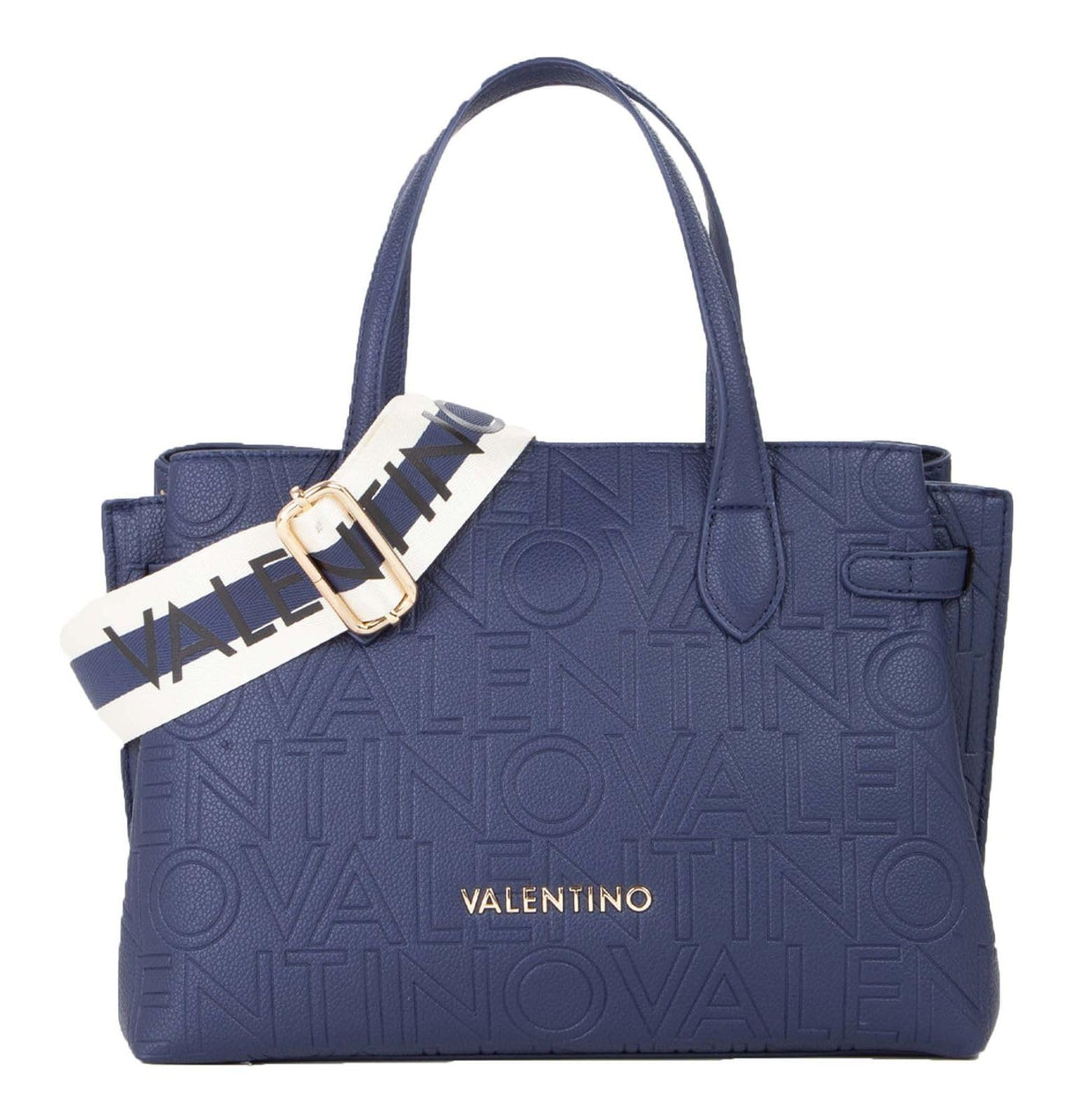Valentino Pansy Shopping Bag Blu