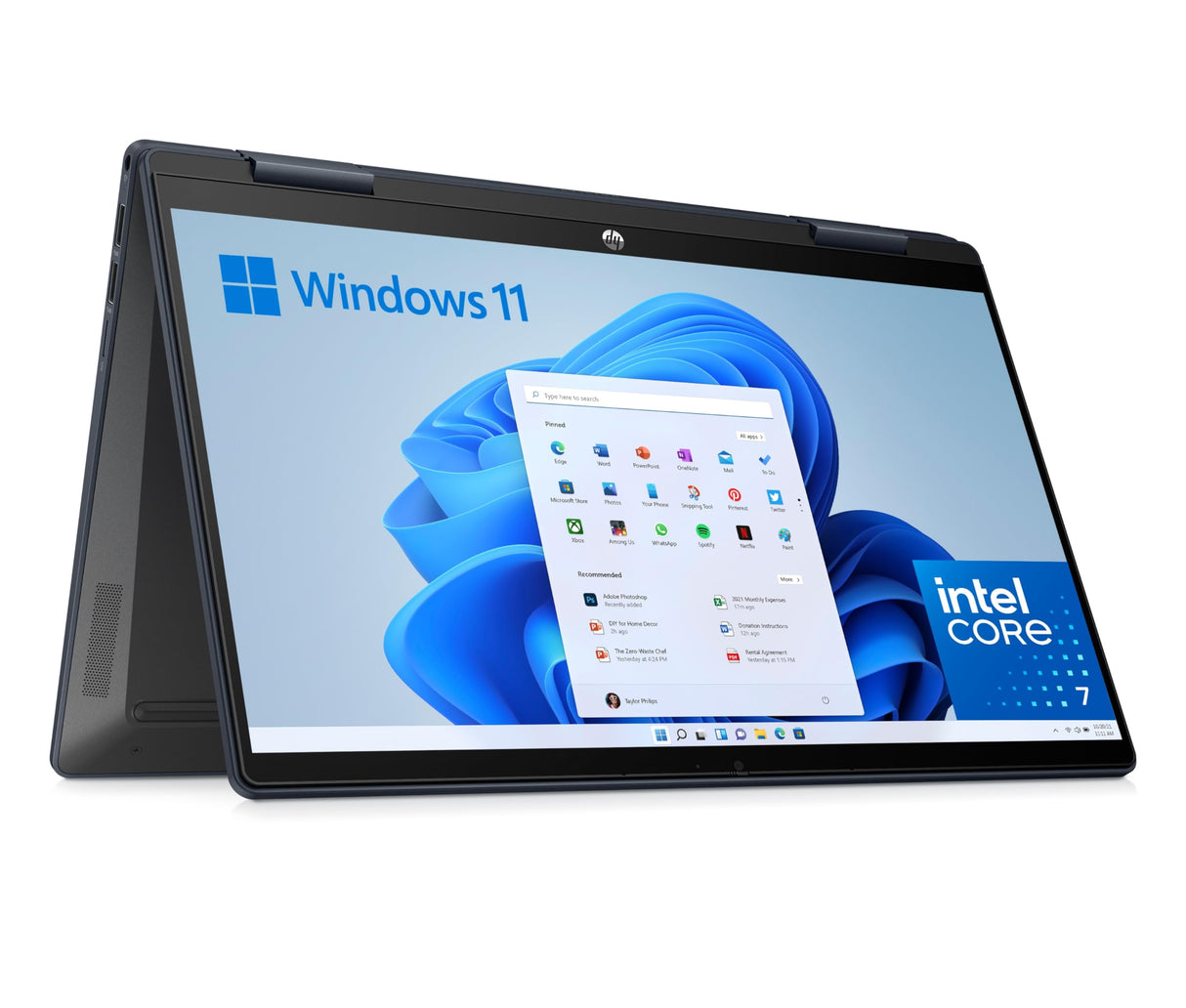 HP Pavilion x360 14-ek2004ns - Ordenador portátil de 14" Full HD (Intel Core 7, 16GB RAM, 512GB SSD, Intel Iris Xe Graphics, Windows 11 Home) Silver - Teclado QWERTY Español