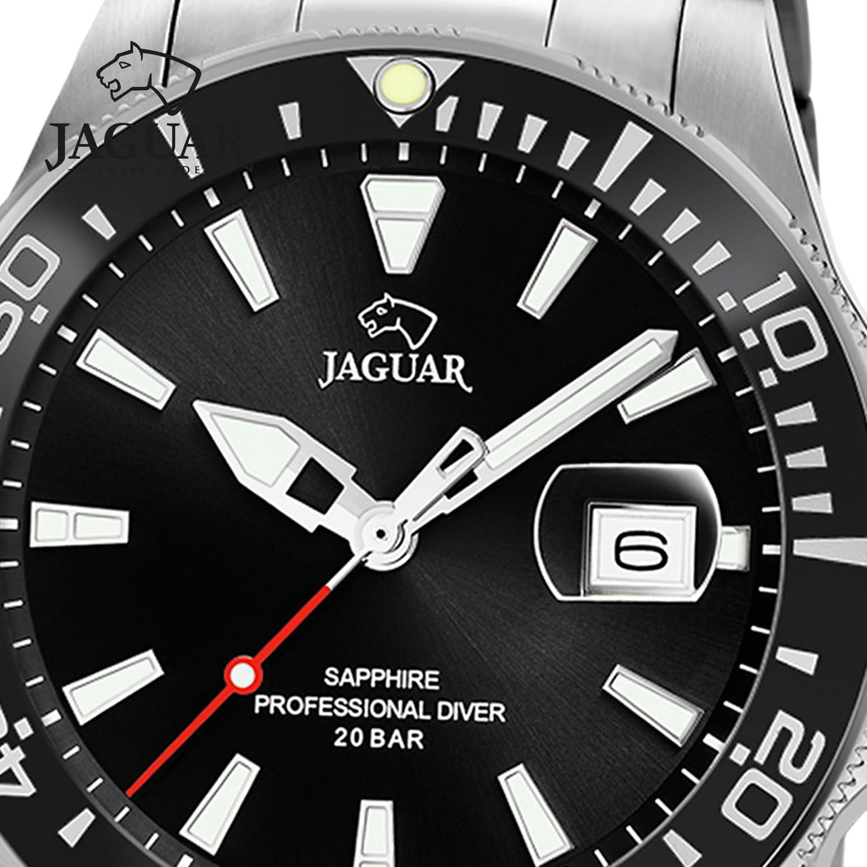 JAGUAR J860/d, Reloj Modelo De La Colección Executive Caja 43 5 Mm Negro Con Correa Acero Par Unisex Adulto, Único, Mm Negro Con Correa De Acero Para Caballero Paquete De 100