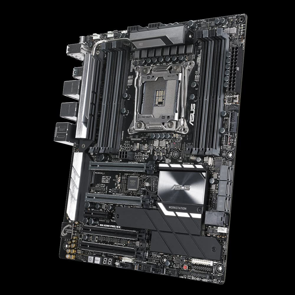 Asus Workstation Board - Placa base Intel LGA 2066 ATX con DDR4 4133MHz, dual M.2, M.2 heatsink, U.2, conector USB 3.1 Gen 2, ASMB9-iKVM, ASUS Control Center