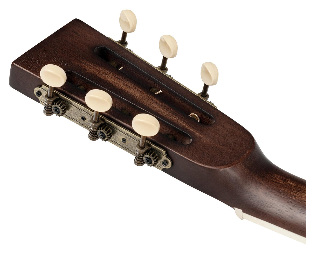 Ortega Guitars Guitarra resonadora acústica eléctrica de 6 cuerdas de la serie Americana, derecha, Whiskey Burst (RRG30E-WB)