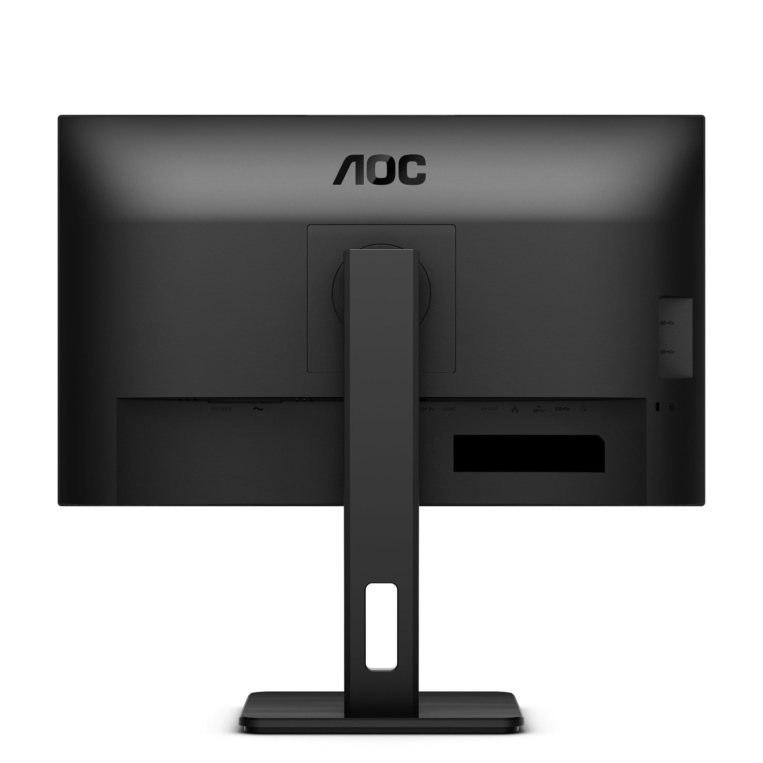 AOC 24P3CV Monitor 24 Pulgadas FHD, 100Hz, IPS, 4 ms GtG, Adaptive Sync., Altura Ajustable, Altavoces (1920x1080, 1x HDMI 1.4, 1x DP 1.2, USB-Hub), Negro