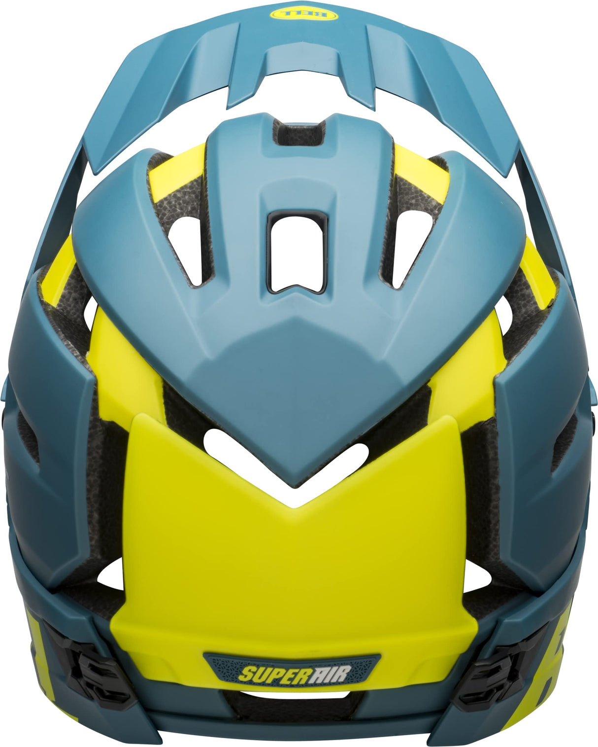 BELL Super Air R MIPS Casco de Bicicleta, Hombres, Mate/Azul Brillante/Hi-Viz, 52-56 cm