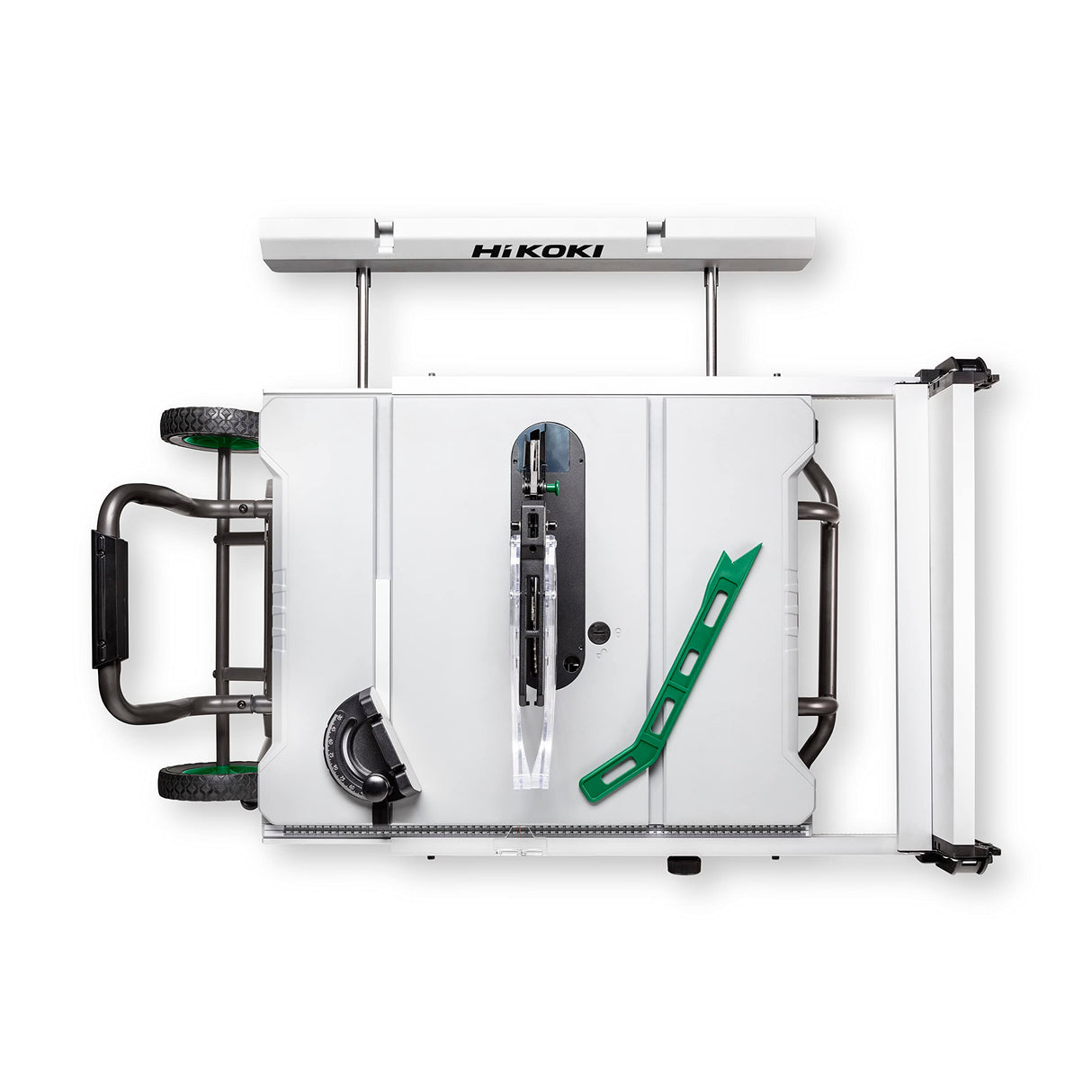 Sierra de mesa HiKOKI C10RJ (1500W, hoja de sierra Ø255mm, arranque suave, tope paralelo, extensión de mesa, freno eléctrico, protección contra sobrecarga, hoja de sierra, incl. mesa inferior)