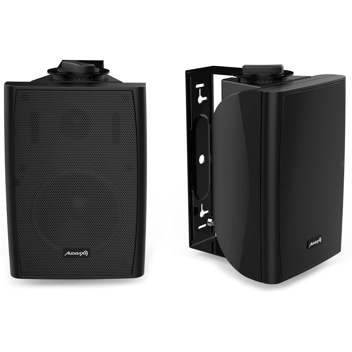 Audibax Elipse 6 Altavoces con Soporte Pared 6" 2 Vías 50W RMS. Negras.Pareja