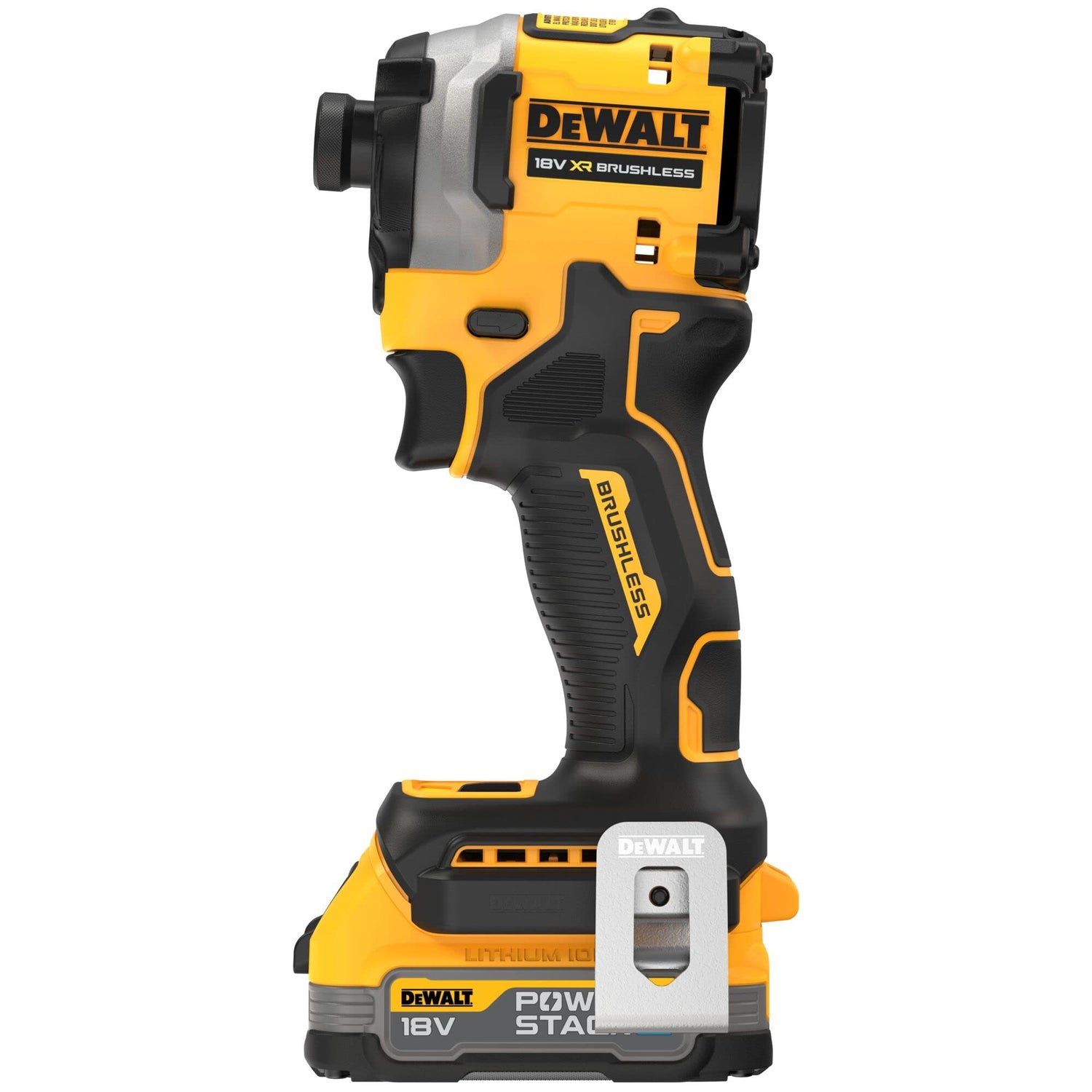 DEWALT DCK2050E2T-QW - Kit: 1x Taladro percutor 18V XR DCD805, 1 Destornillador de impacto de ¼" DCF850, 2 baterías Powerstack de 18V/1,7Ah DCBP034, 1 cargador rápido de sistema DCB115