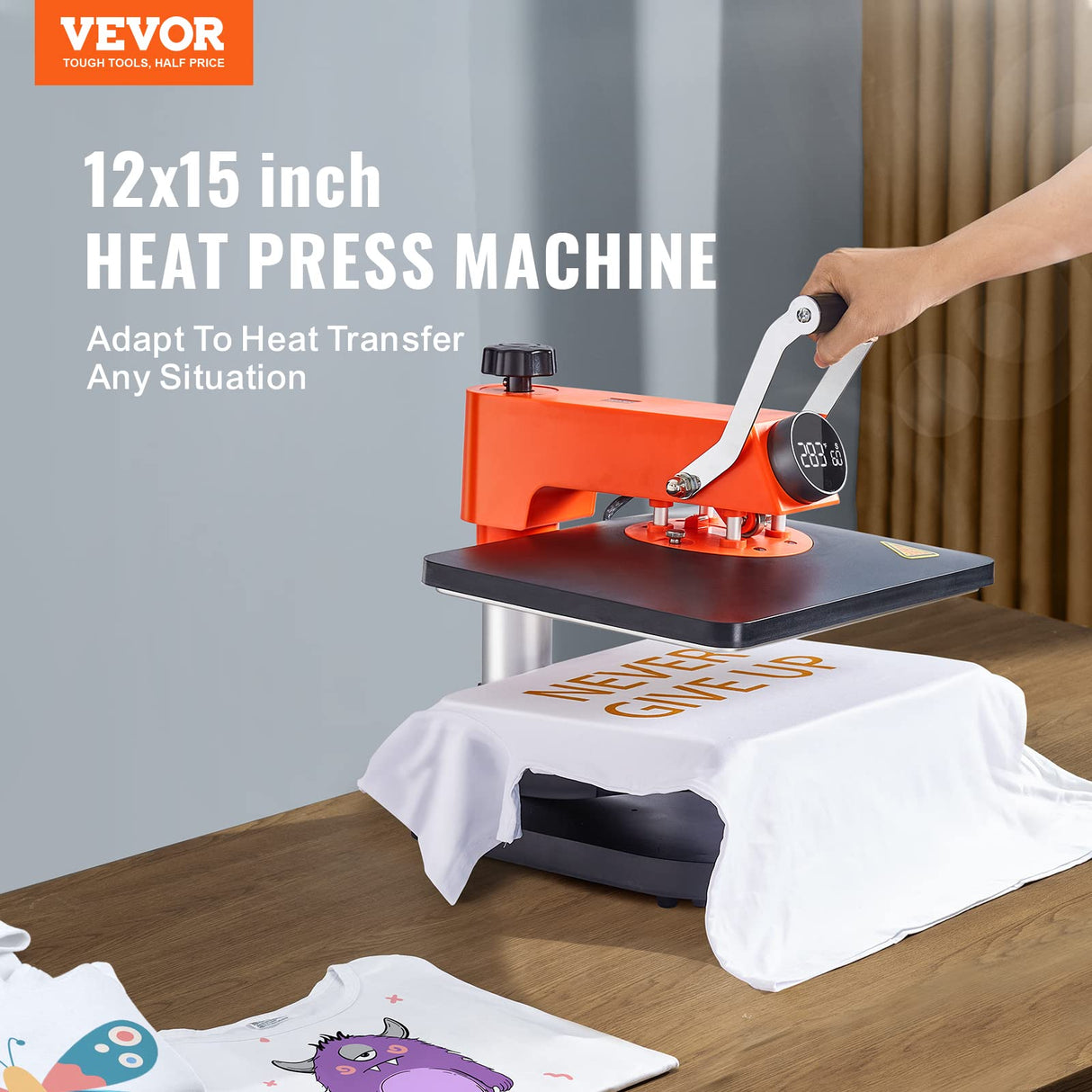 VEVOR Máquina de Prensa de Calor, Transferencia de Calor, Prensa de Calor Multifunción de 42 x 40 x 39 cm, Máquina de Sublimación de Prensa de Calor 5 en 1 para DIY Camisetas, Sombreros, Tazas
