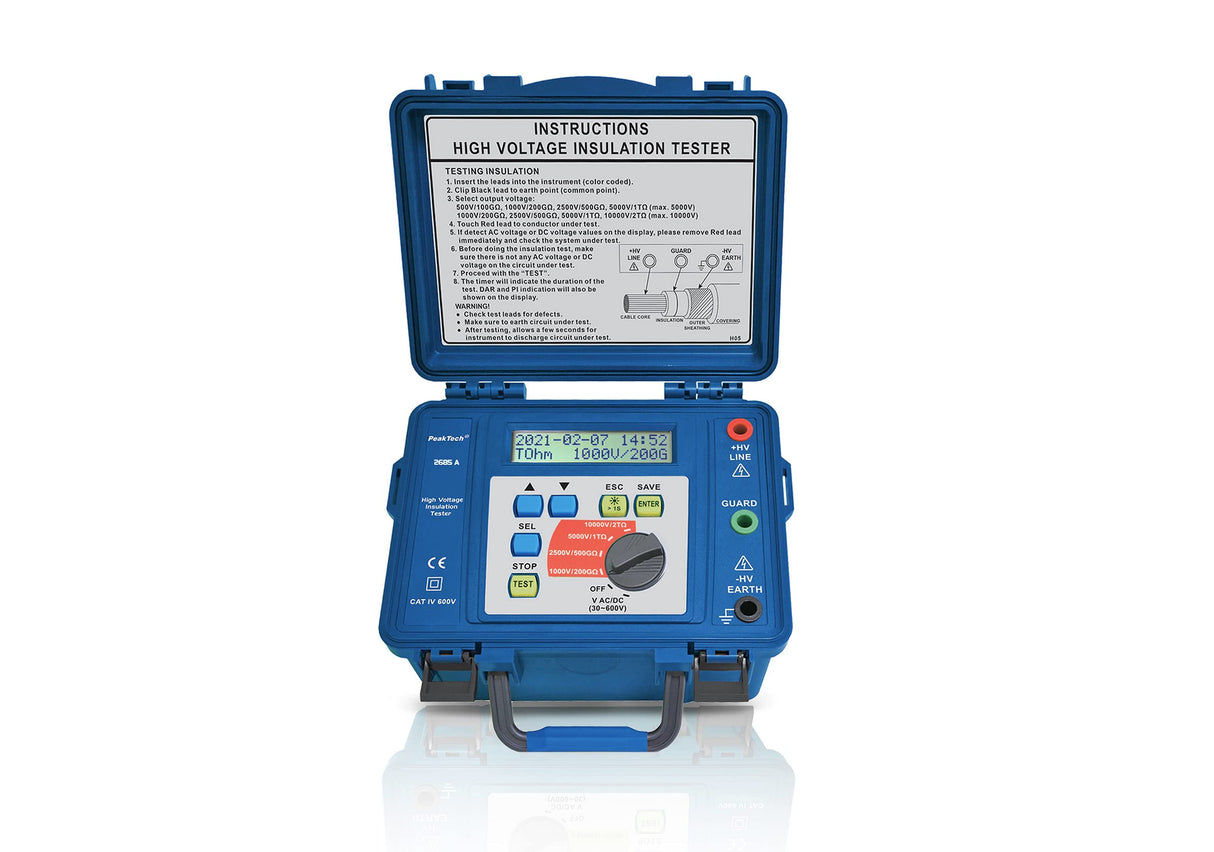 PeakTech P 2685 A - Dispositivo de medición del Aislamiento