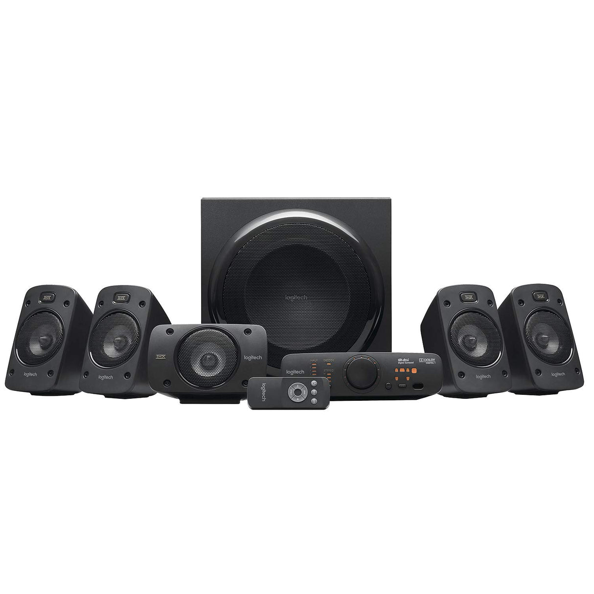 Logitech Z906 5.1 Sistema de Altavoces Sonido Envolvente THX, Certificado Dolby&DTS, 1000 W de Pico, Multi-Dispositivos, Entradas Audio Múltiples, Negro