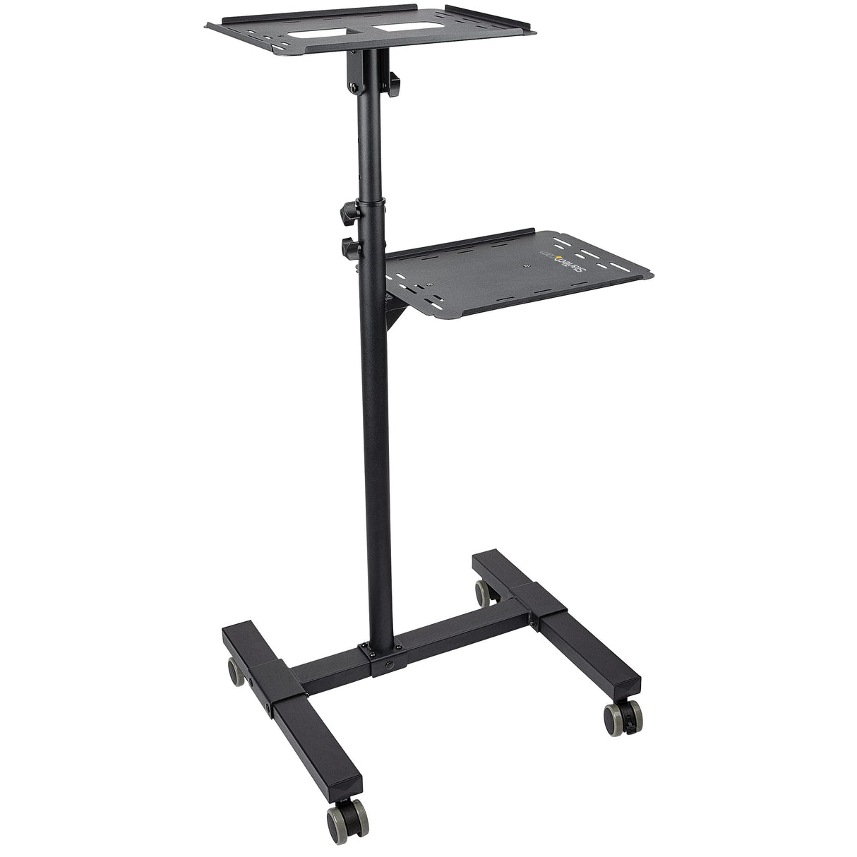 StarTech.com Soporte Móvil para Proyector y Ordenador Portátil - Carrito de Servicio Pesado para Proyector (2 Estantes) - de Altura Ajustable para Presentaciones - con Ruedas Bloqueables (ADJPROJCART)
