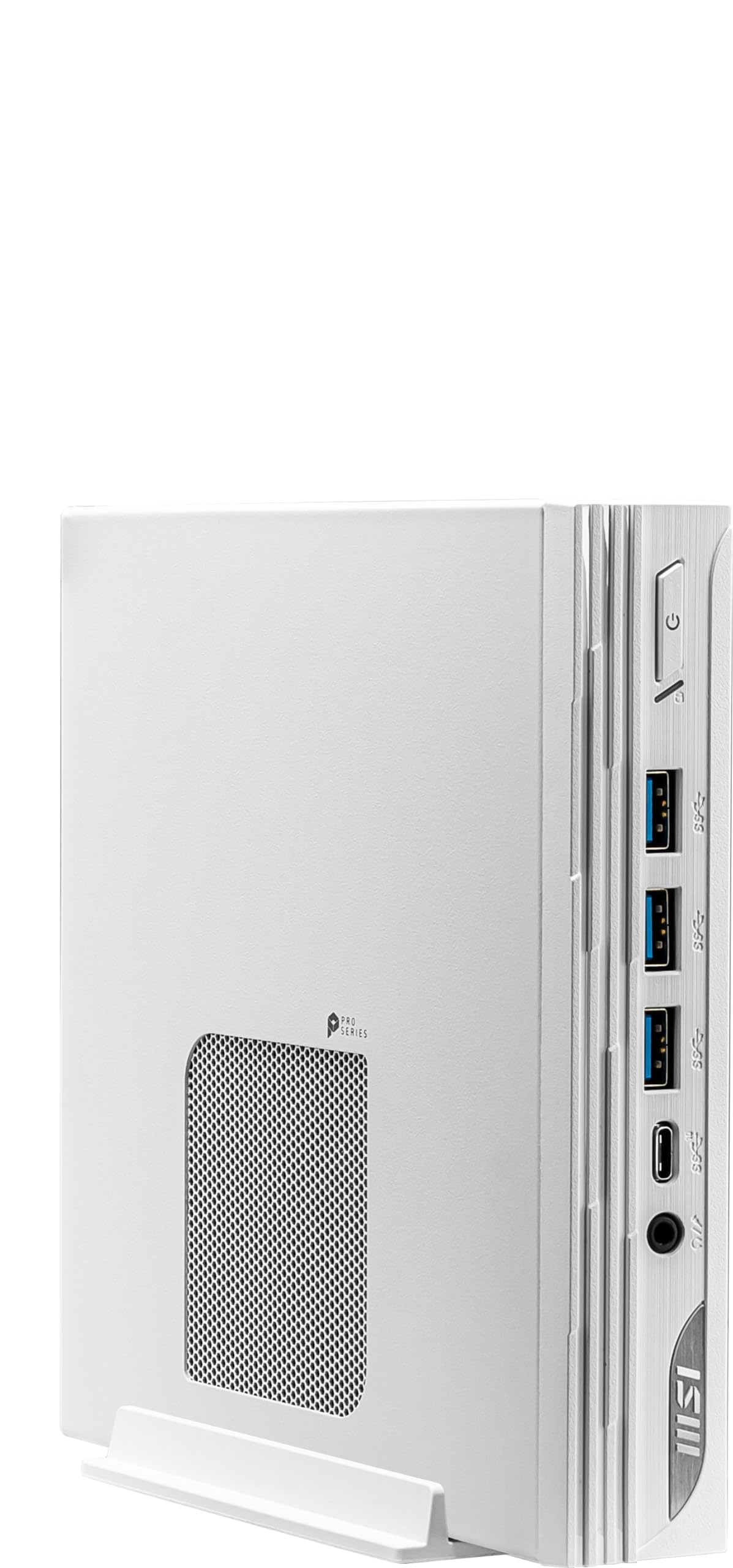 MSI PRO DP10 13M-003EU Mini PC (SFF)-Intel Core i7-1360P CPU, 16GB DDR4 Memoria, 1TB M.2 SSD Storage, Quad Display (Thunderbolt 4,HDMI 2.0b,DP 1.4,VGA), Wi-Fi 6E, Bluetooth 5.3-Blanco, Windows 11 Pro