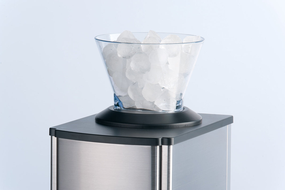 Trebs 21114 - Picadora de hielo / Comfortice, acero inoxidable, ideal para refrescos, cócteles o la preparación de postres fríos (1 kg de hielo picado por minuto, capacidad de 3 litros, 80 vatios)