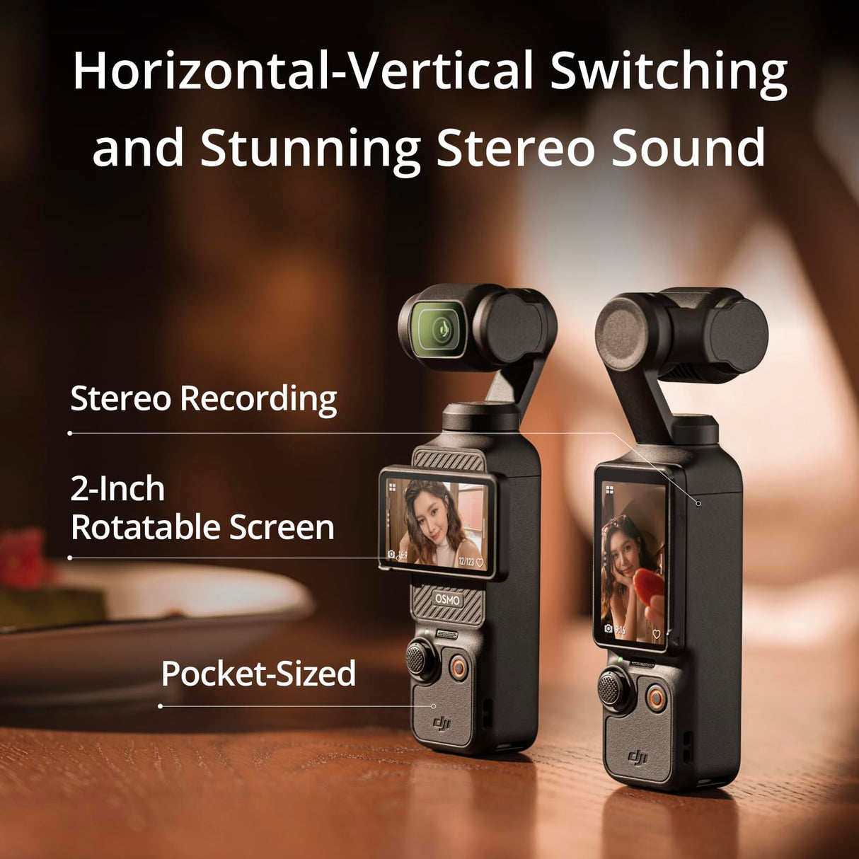 DJI Pack para Creadores Osmo Pocket 3, cámara con CMOS 1'' y 4K/120 fps, estabilización en 3 Ejes, Seguimiento de Caras/Objetivos, Enfoque rápido, Incluye micrófono Sonido nítido, pequeña