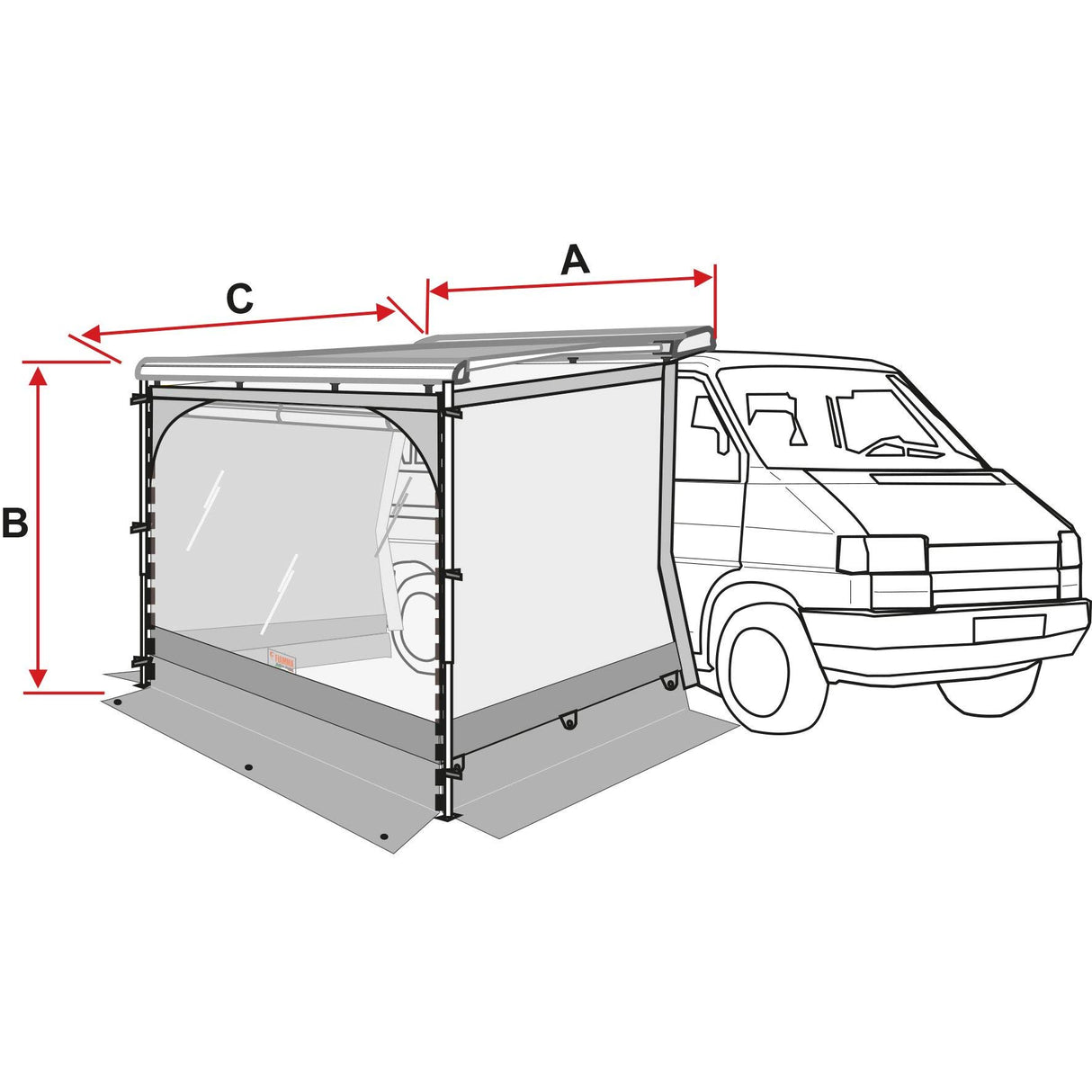 Fiamma Room Van 270 - Soporte para Fiamma F40