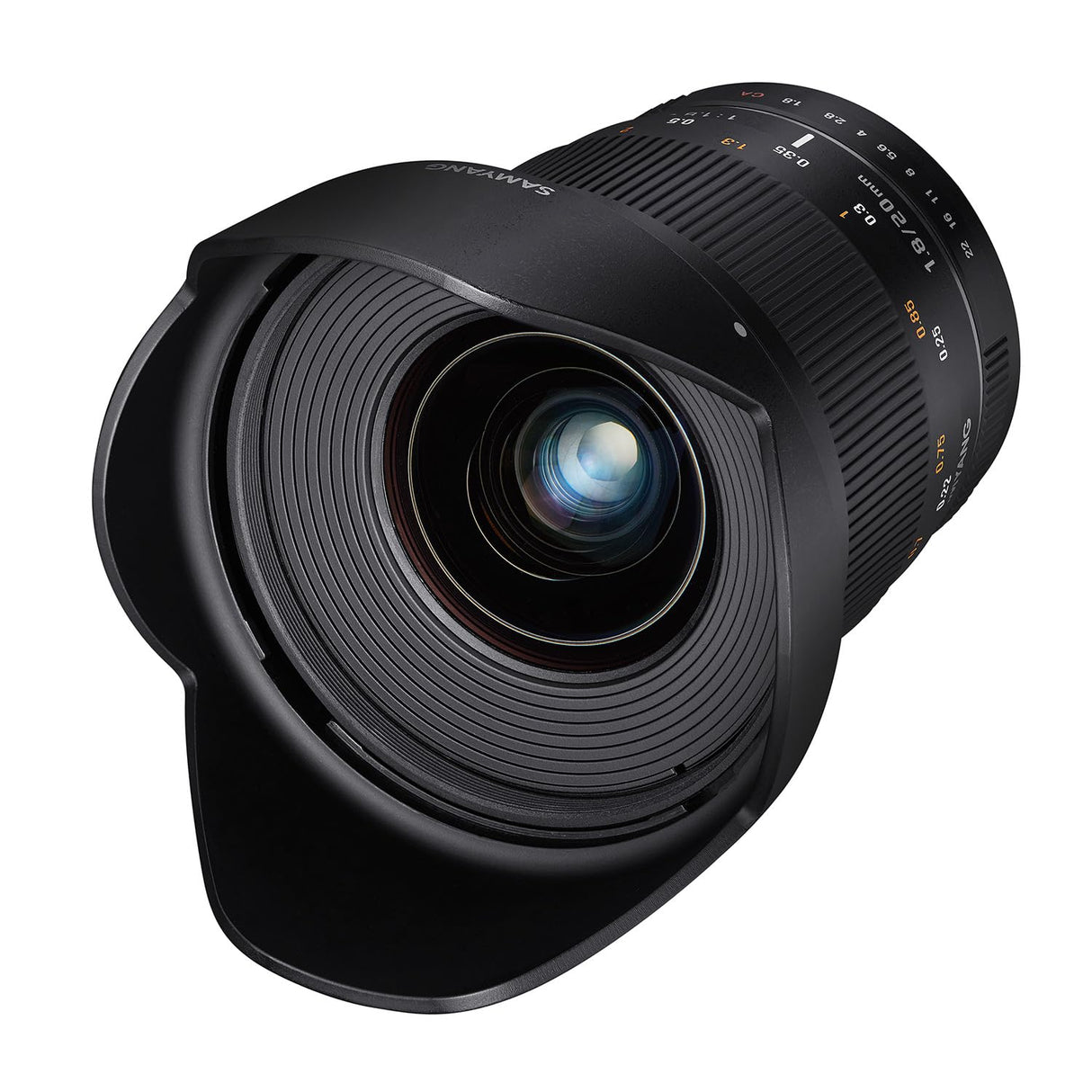 Samyang DSLR - Objetivo fotográfico para Nikon F Ae (20 mm, F1.8 ED, AS UMC), Negro