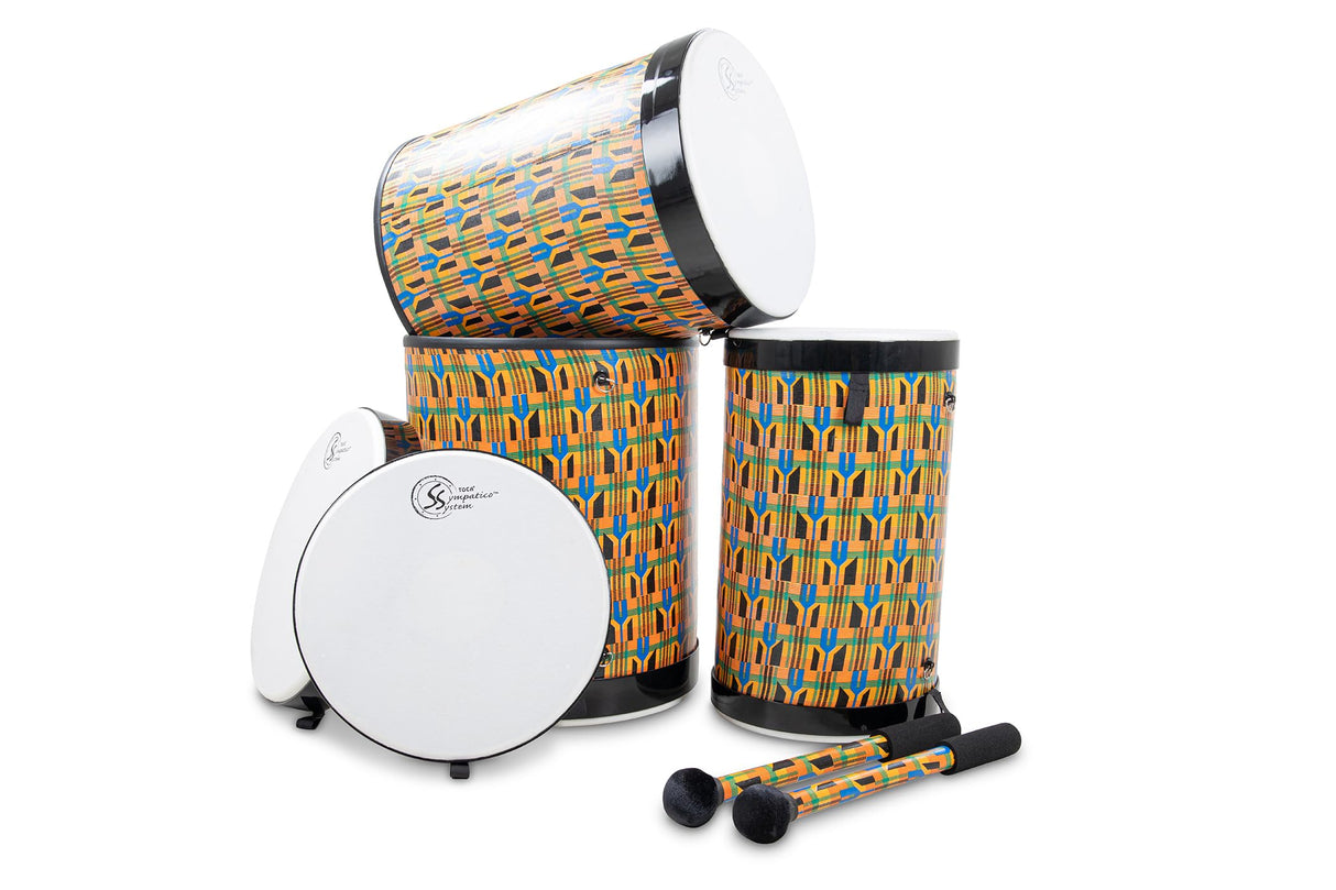 Toca Freestyle II Djun Djun Juego de 3 paños Kente de 12"/14"/16" TSSNDD-3PCK-FDP