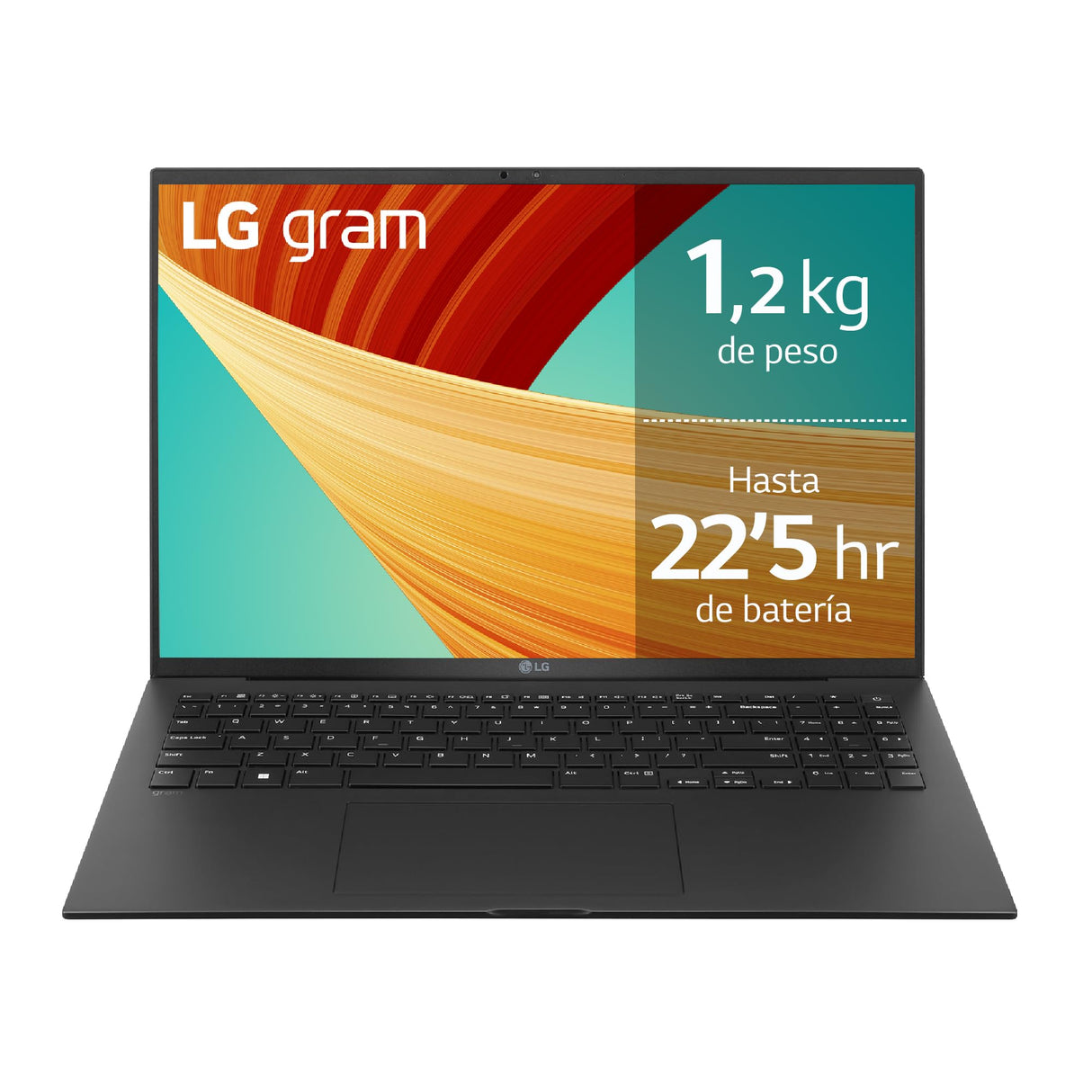 LG gram 16Z90R-E.AD78B Ordenador Portátil 16 Pulgadas, Intel Core i7, 32GB RAM, 1TB SSD, NVIDIA RTX3050 4GB, Panel IPS antirreflejo, WQXGA, 1.29 kg, 22.5 Horas, Windows 11 Home, Negro, Teclado QWERTY