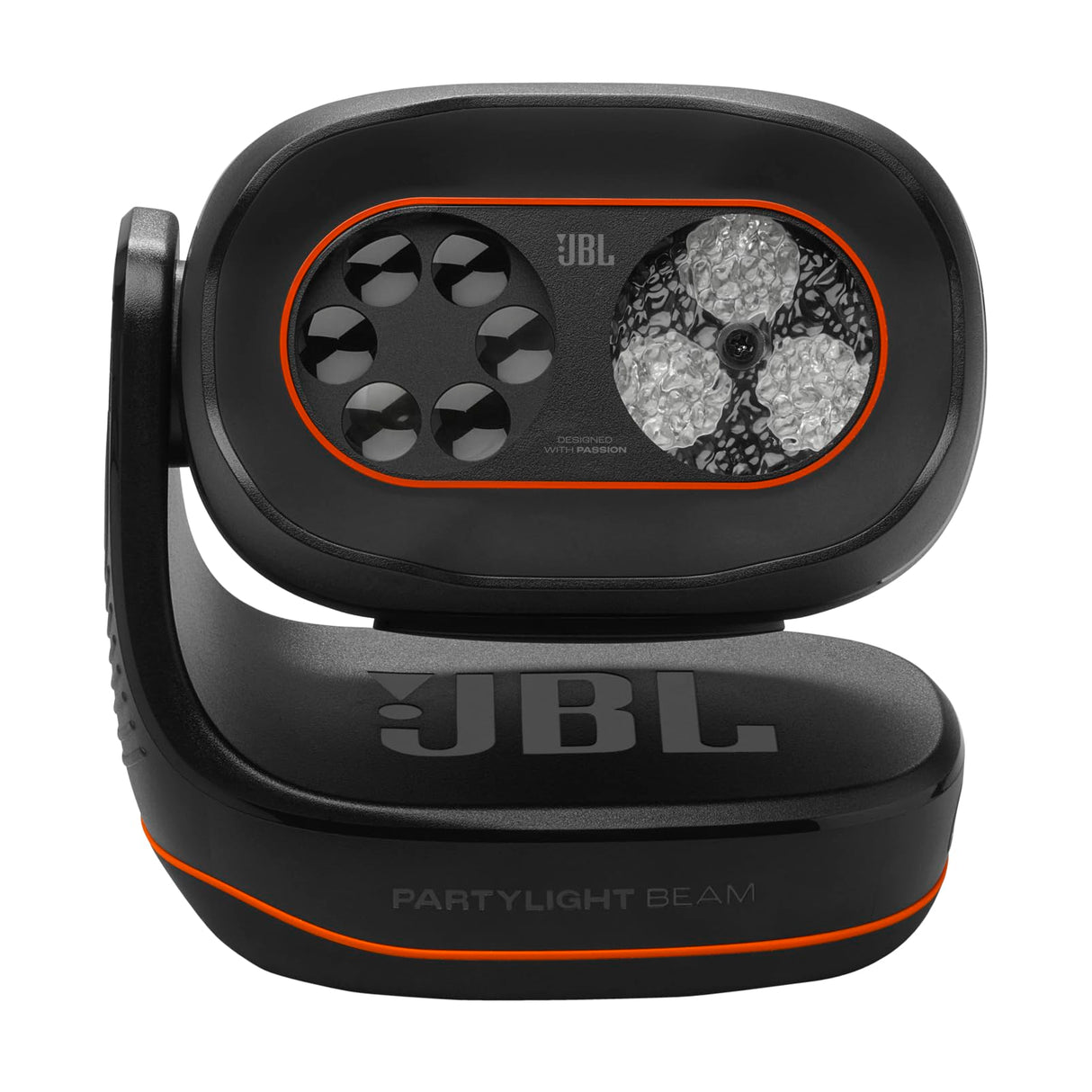 JBL PartyLight Beam, Proyector Bluetooth de luces LED RGB para altavoces JBL PartyBox , proyector para fiestas y decoración de habitaciones, compatible con las apps JBL ONE y PartyBox , 0,92 kg