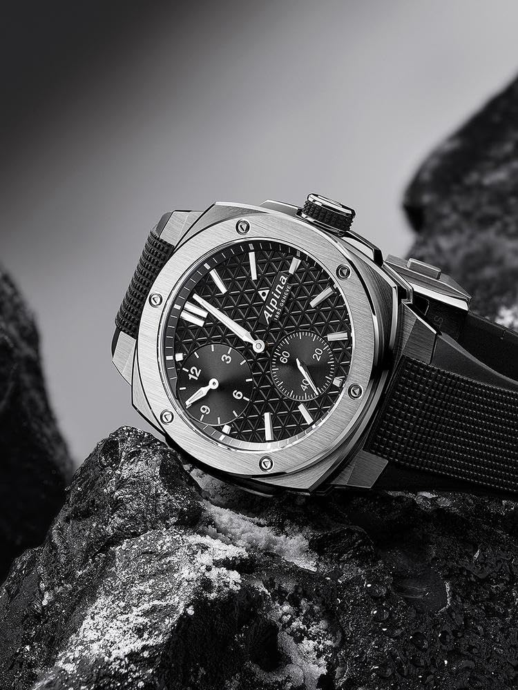 Alpina Reloj Analógico para Hombre de Cuarzo con Correa en Acero Inoxidable mid-39679