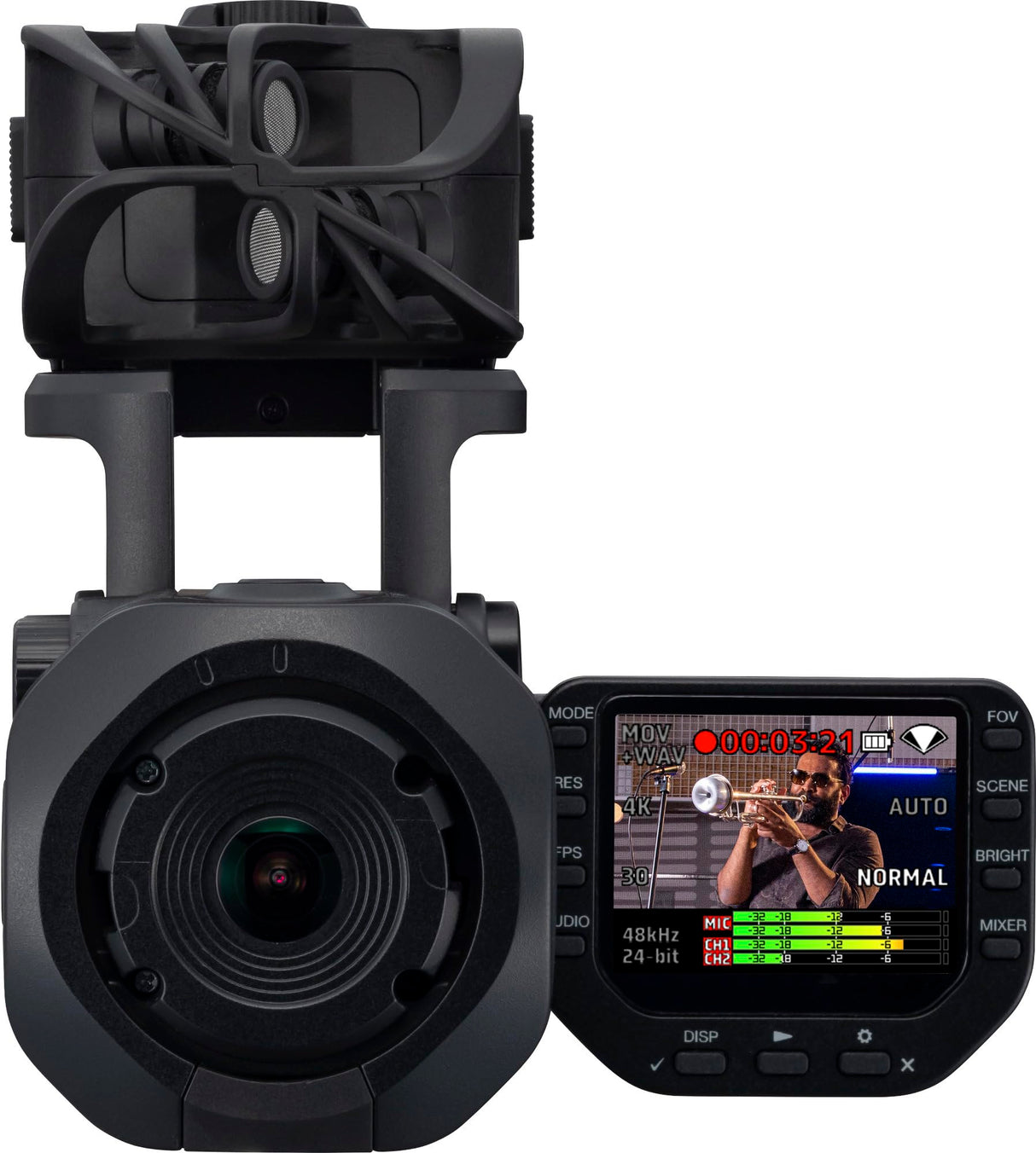 Zoom Q8n-4K Grabadora de vídeo portátil. 4K HDR Video, micrófonos estéreo más dos entradas XLR, grabación de 4 pistas de audio, webcam, para grabaciones y streaming de música, podcasts y más