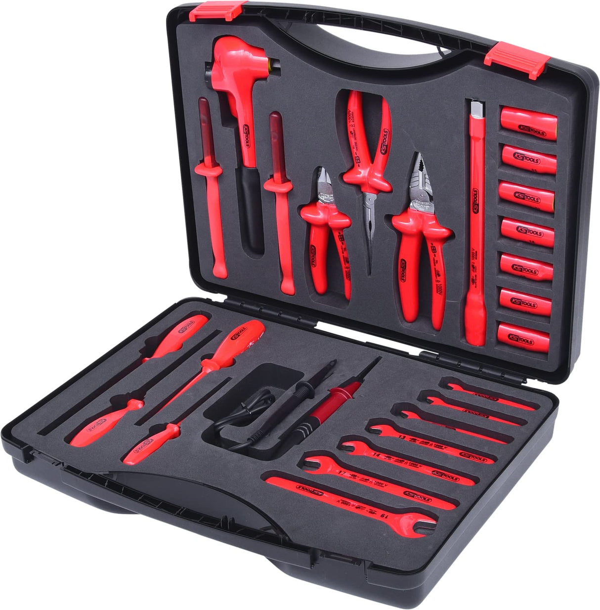 KS Tools 117.1840 - Pack de 26 piezas con herramientas en maletín