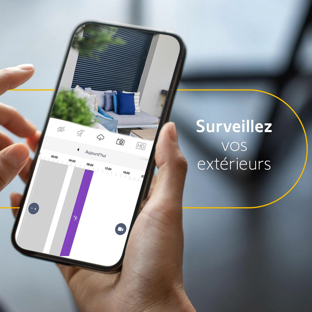 somfy 1875341 - Pack de 2 cámaras al Aire Libre 2 Grises, cámaras con detección de Movimiento Inteligente, Sirena integrada de 110 DB, conexión Posible en una luminaria existente, imágenes Full HD