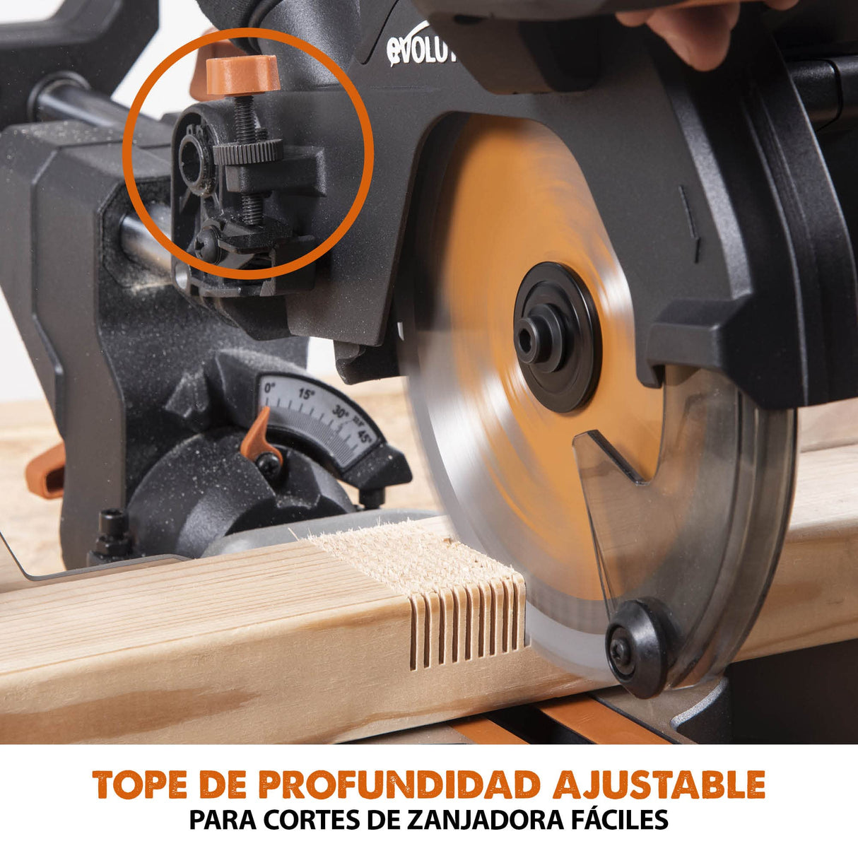 Evolution Sierra ingletadora deslizante inalámbrica R185SMS-Li de Evolution Power Tools con corte multimaterial,bisel de 45°,inglete de 50°, 850 W-Incluye batería de 4 Ah y cargador,hoja TCT de 185 mm