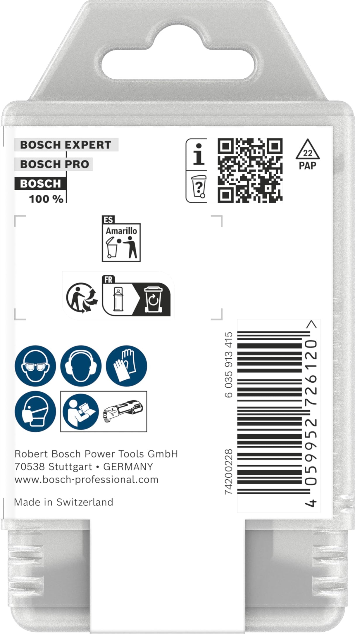 Bosch 10x Hoja de corte de inmersión AII 65 BSPC (para Madera dura, Madera blanda, Anchura 65 mm, Professional Accesorios Multiherramienta)