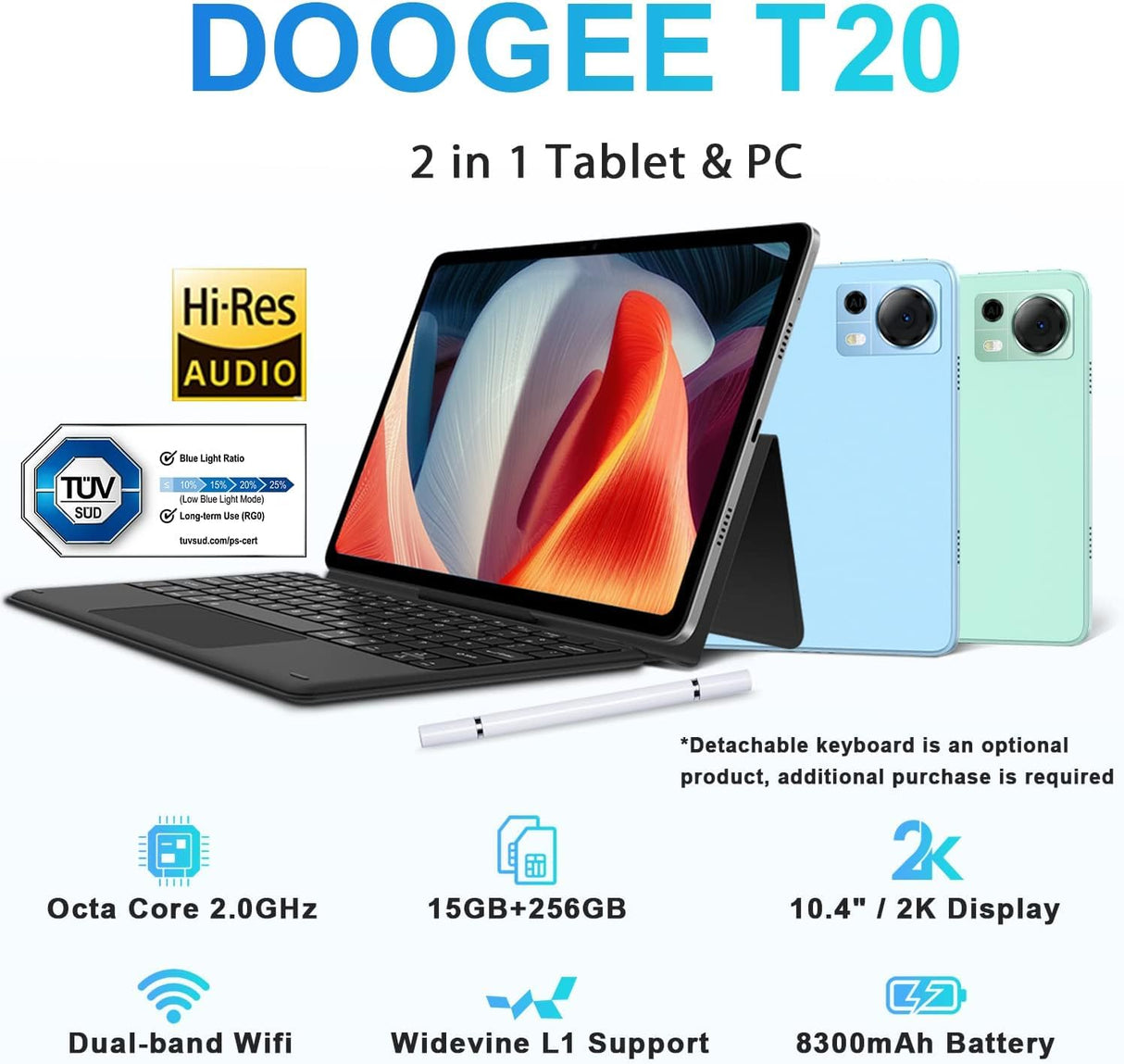 Doogee T20 10.4 8GB/256GB 4G Azul - Tablet Marca