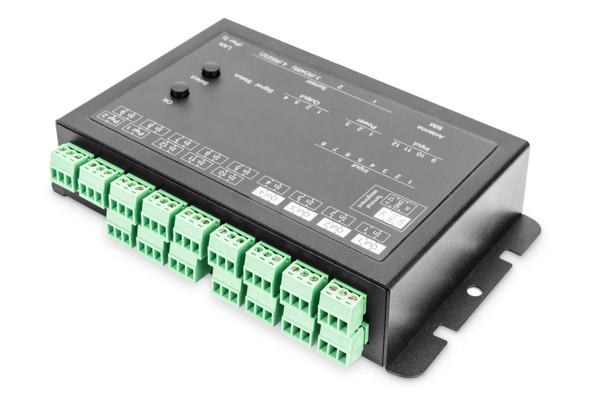 gude 2111 – 1 Expert netc ontrol 4 Salidas Relé, 12 Passive entradas de señal TCP/IP, Color Negro