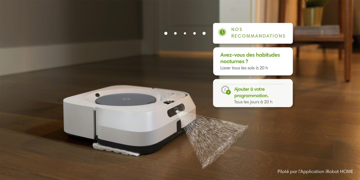 iRobot Braava Jet M6 Robot friegasuelos, Pulverizador de Chorro a presión, Friega, WiFi, App