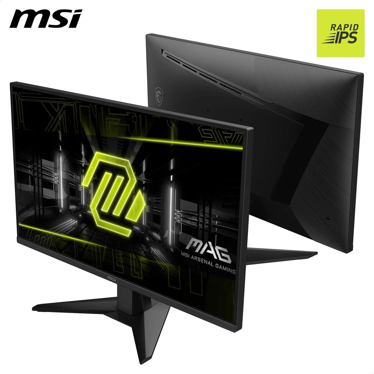 MSI mag 275QF Monitor Gaming Plano WQHD (2560x1440) Panel IPS rápido¡, 180Hz / 0.5 m (GtG, mín.), 1 ms (MPRT) 16:9, HDR Ready, 300 nits, Negro