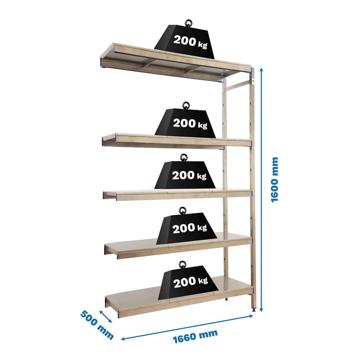 Simon Rack SIMONINOX ADITIONAL 5SS/1600x1660x500