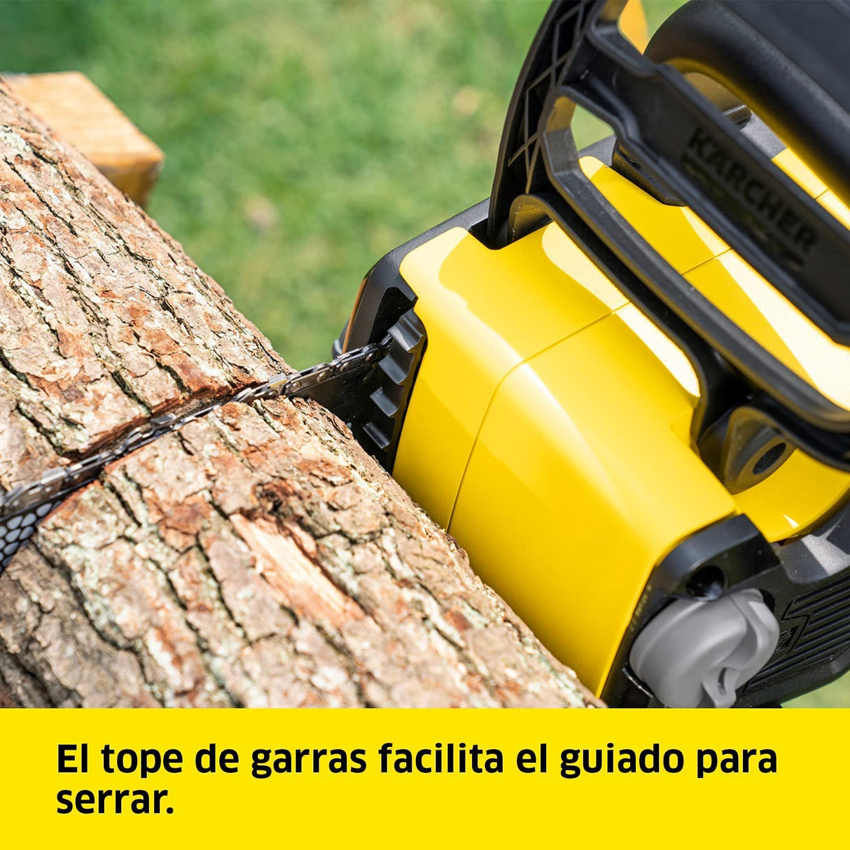 Kärcher 18 V Motosierra CNS 18-30, longitud de espada: 30 cm, lubricación de cadena automática, protección antirretroceso, máx. 35-70 cortes, compatible con batería 18 V Kärcher, batería no incluida