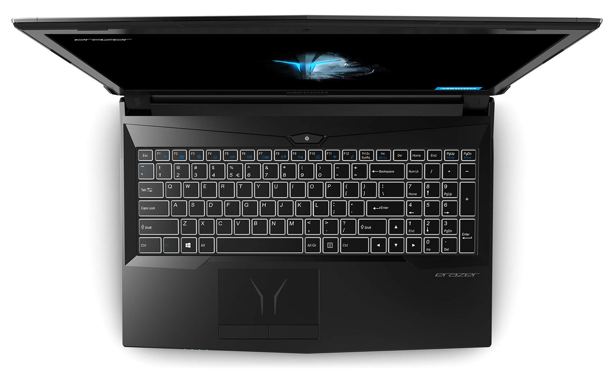 Medion ERAZER P6705 - Ordenador portátil 15,6" FullHD (Intel Core i7-8750H, 16GB RAM, 1TB HDD + 256GB SSD, Nvidia GTX1050Ti-4GB, Windows10) Negro - Teclado QWERTY español