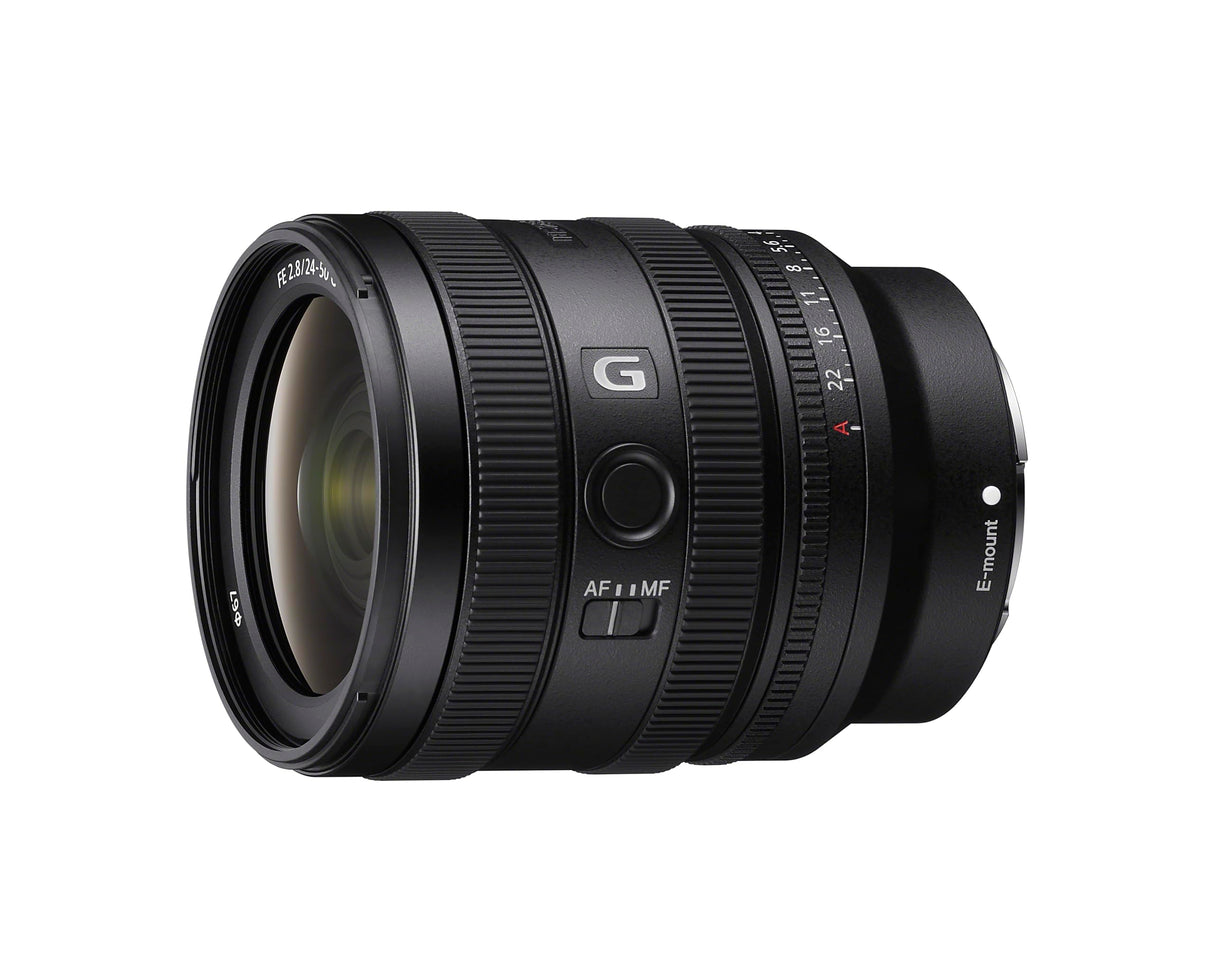 Sony SEL2450G Objetivo Zoom Estándar F2.8, Compacto con Resolución G Lens y Alcance 24-50 mm