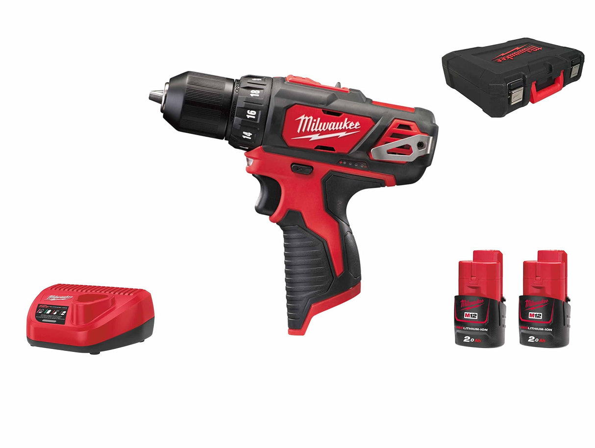 MILWAUKEE M12BDD-202C ATORNILLADOR 12V 2,0AH