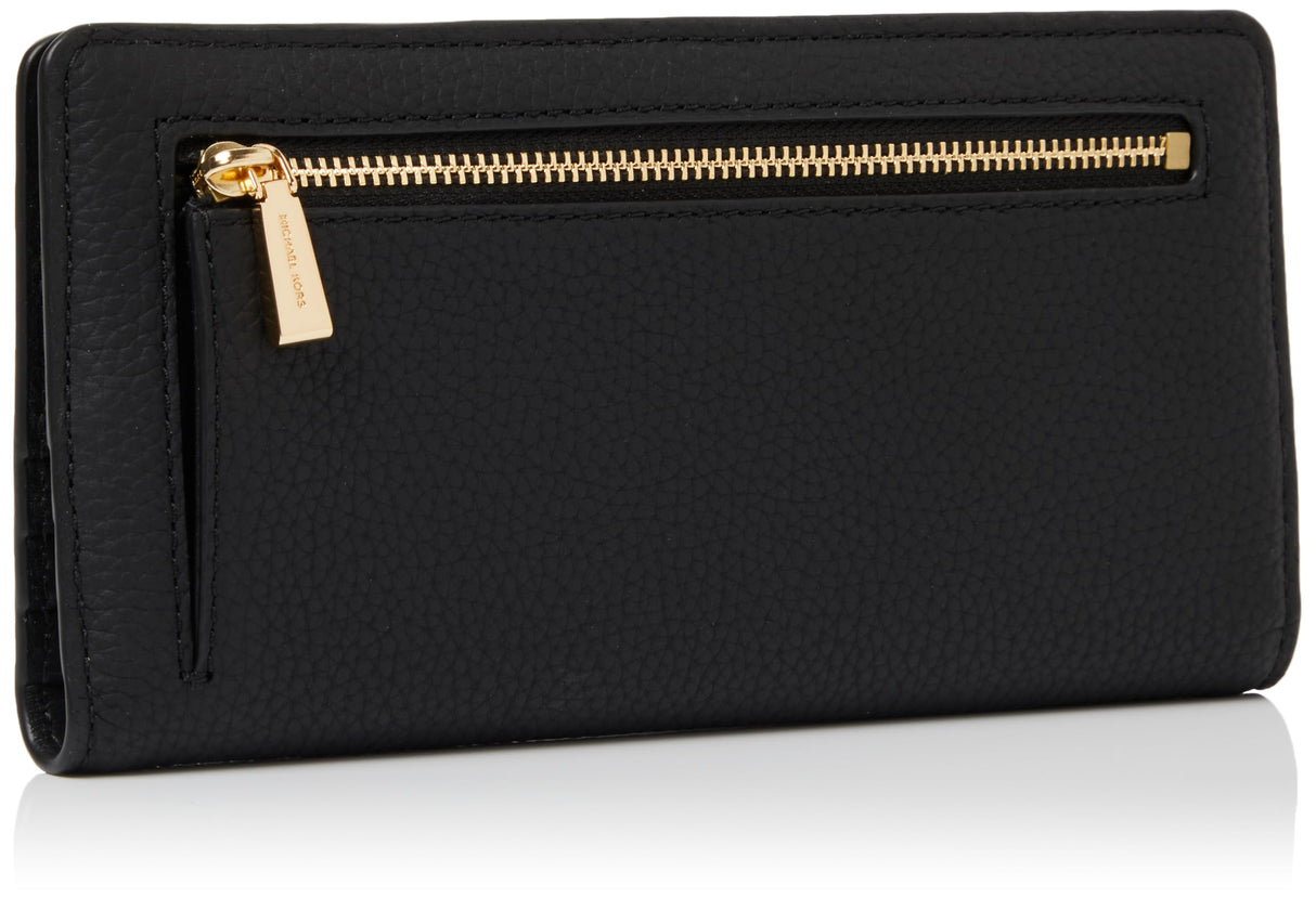 Michael Kors 32S5G8EF3L-001 LG SLIM SNAP WALLET Women BLACK Size One Size