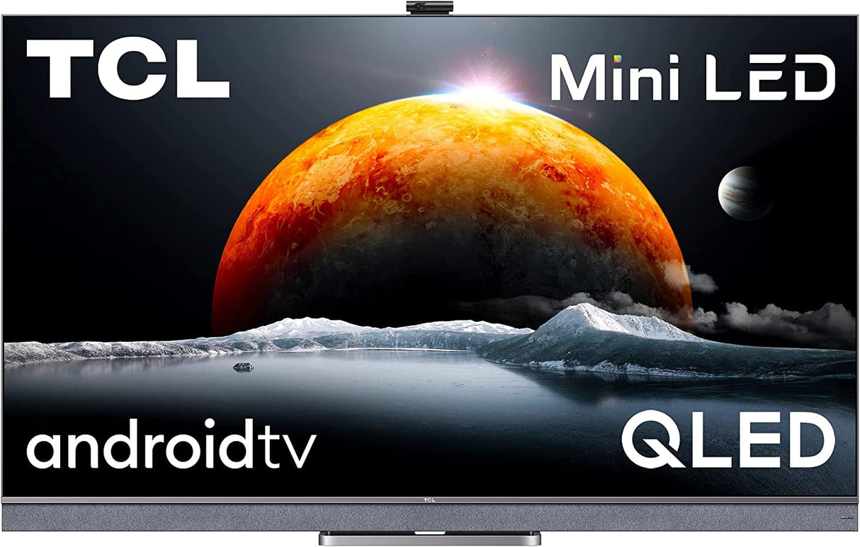 TCL QLED 55C821 - Smart TV 55", Mini-LED, 4K Ultra HD, Android Smart TV, Dolby Vision IQ, Dolby Atmos, Sistema Audio Onkyo, Motion Clarity PRO, Google Assistant Integrado, Compatible con Alexa