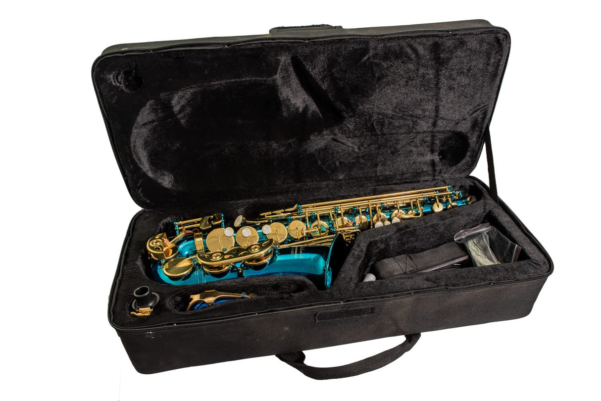 Elkhart 100TSBL - Saxofón tenor, color azul
