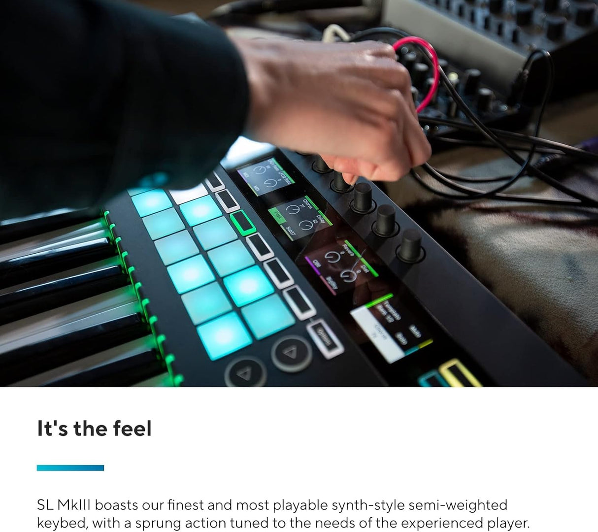 Novation 49SL MkIII: teclado controlador MIDI de 49 teclas y secuenciador con integración DAW