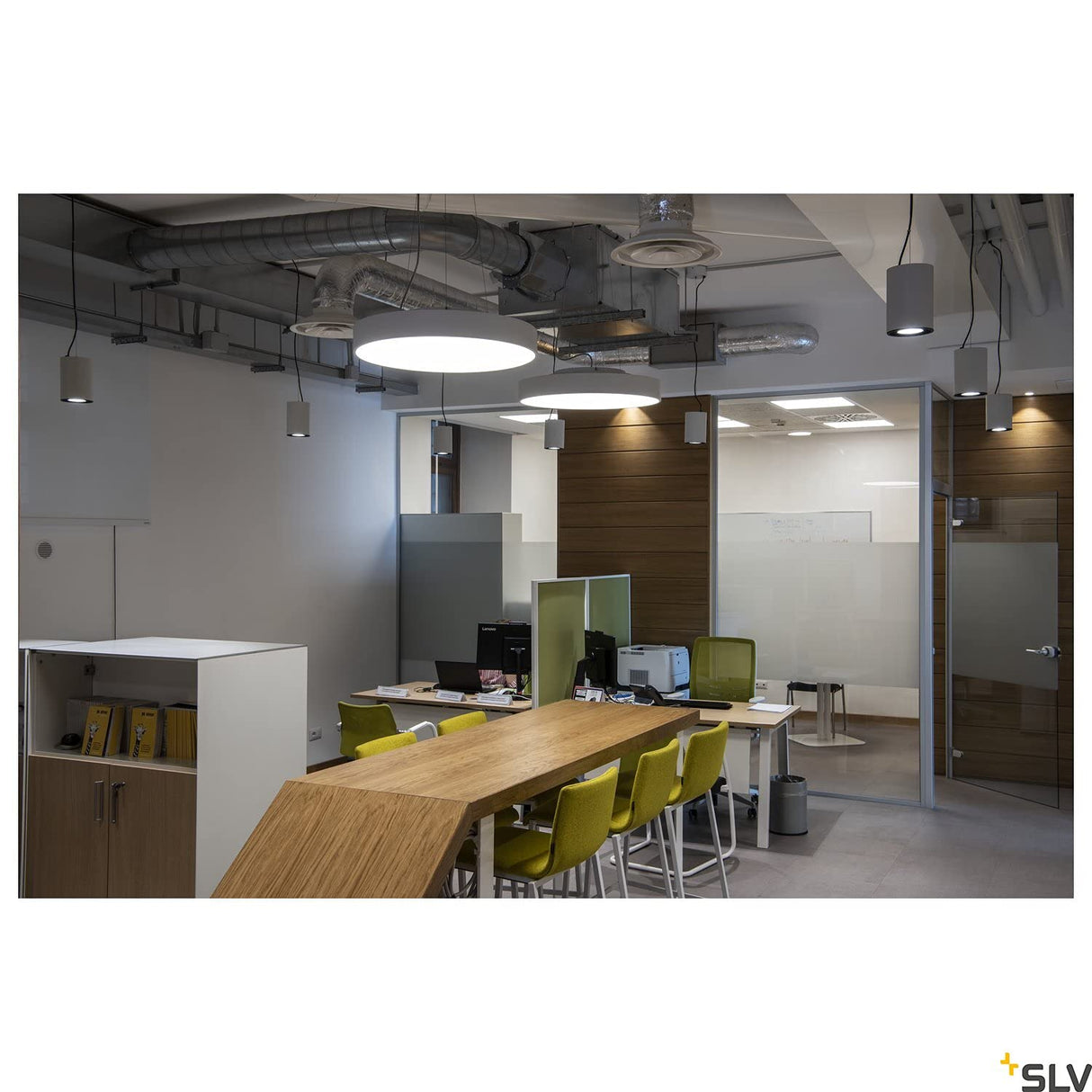 Slv Blanco Superficie MEDO 60 / Foco led, luz de inundación, proyector, luminaria de Techo, iluminación de Interior / 3000 K 38,3 W Regulable 105 Grados, 38.3 W