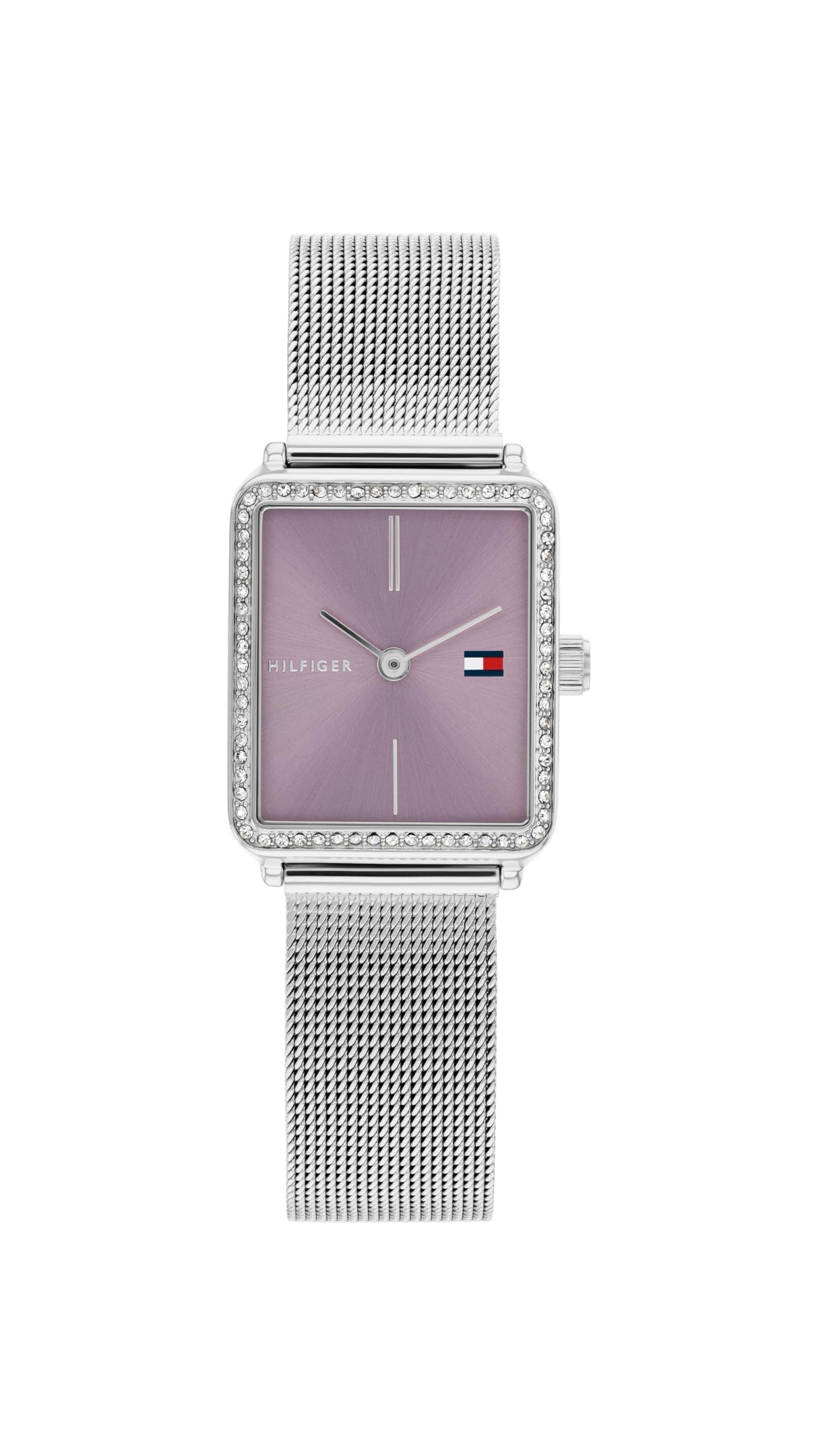Tommy Hilfiger Reloj De Movimiento De Cuarzo De Dos Manecillas para Mujer con Correa de Malla de Acero Inoxidable Plateada - 1782790