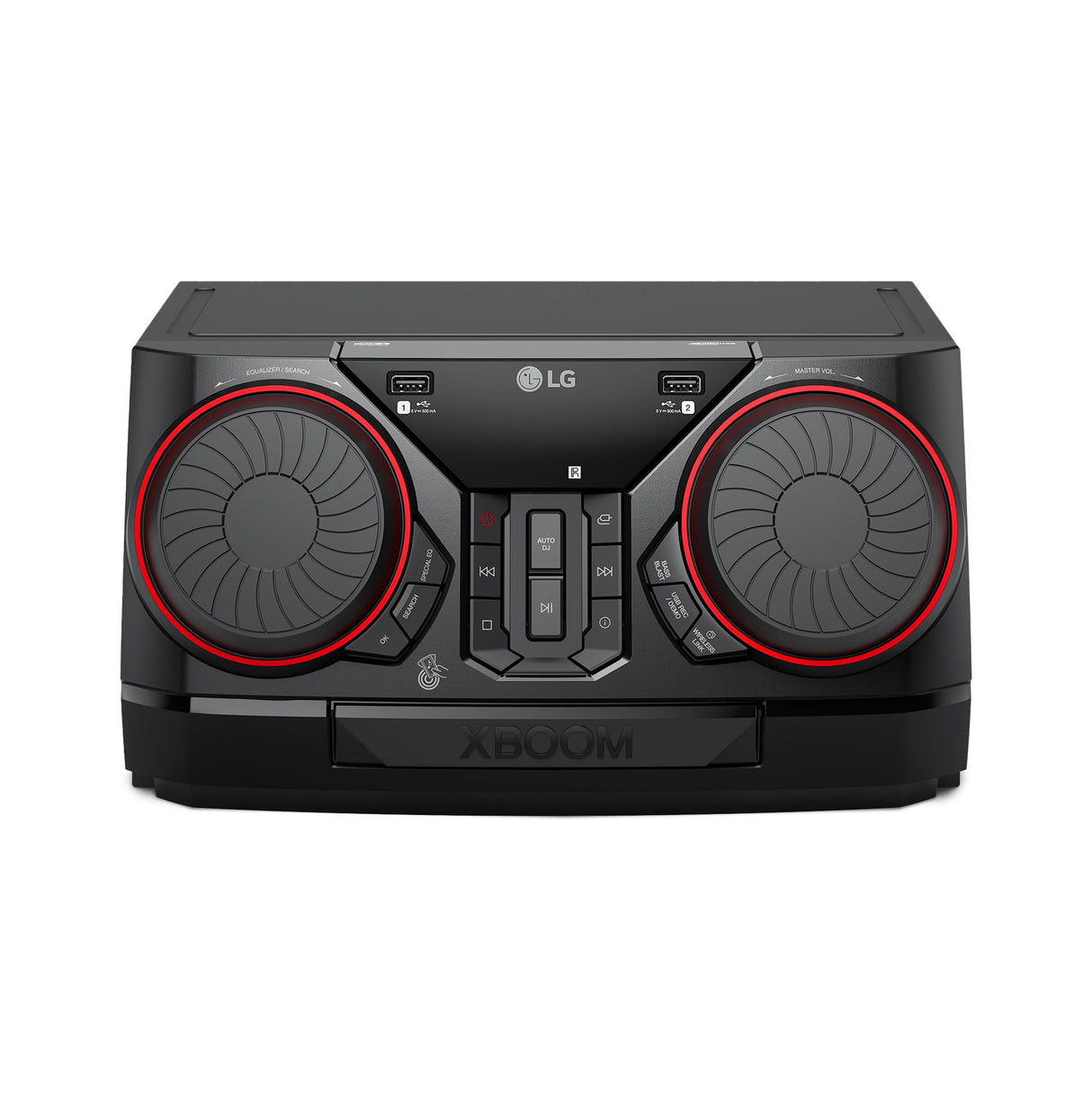 LG CK43N - Microcadena XBOOM, Sistema de Sonido 300W, Bluetooth, USB, Entrada Aux, Sincronización TV, Control de Fiesta, Ecualizador, Reproductor MP3, Audio Potente para Casa y Fiestas, Negro