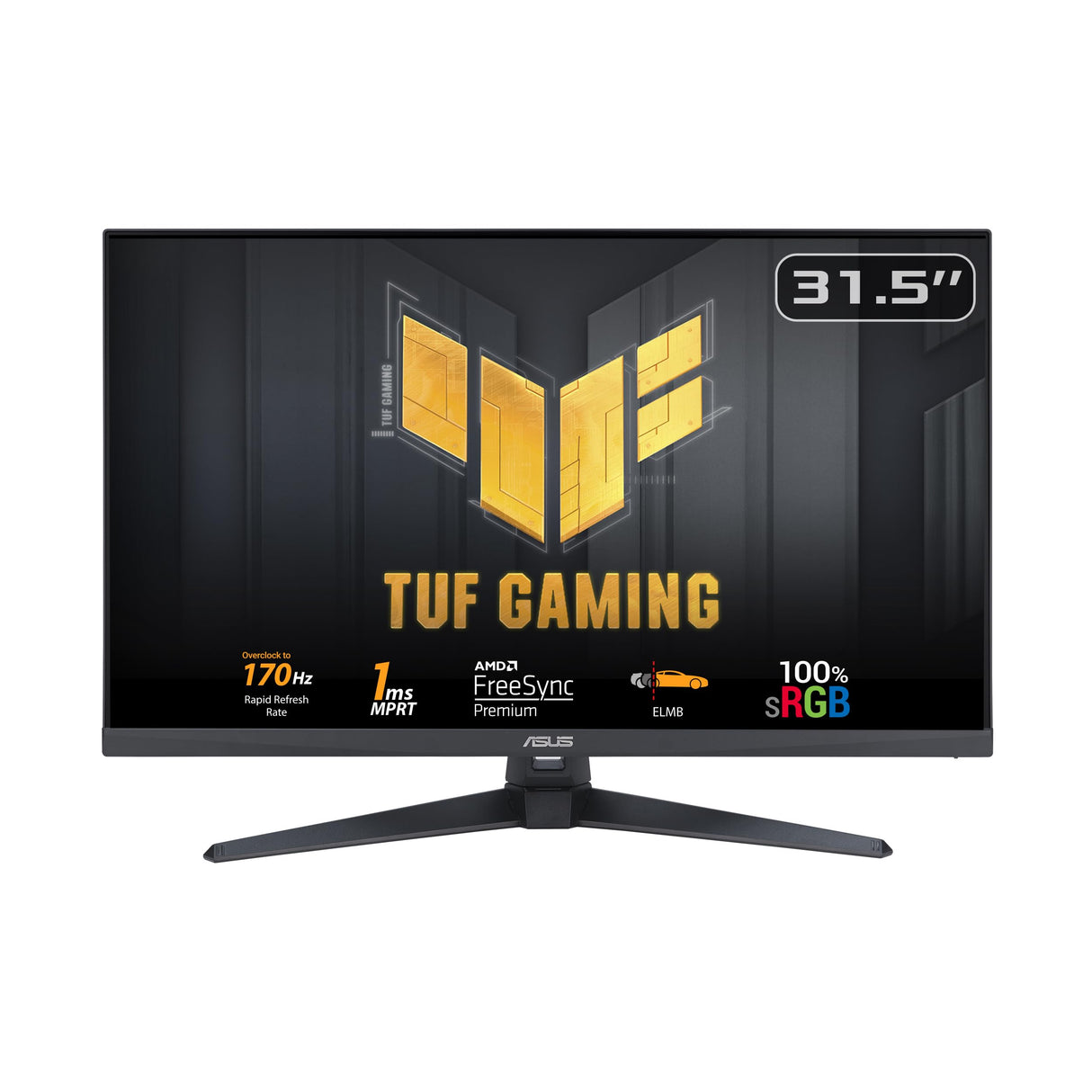 ASUS Monitor TUF Gaming VG328QA1A 32" Full HD (Overclock de hasta 170Hz (165Hz nativo), Extreme Low Motion Blur, FreeSync Premium, 1ms (MPRT), Shadow Boost)