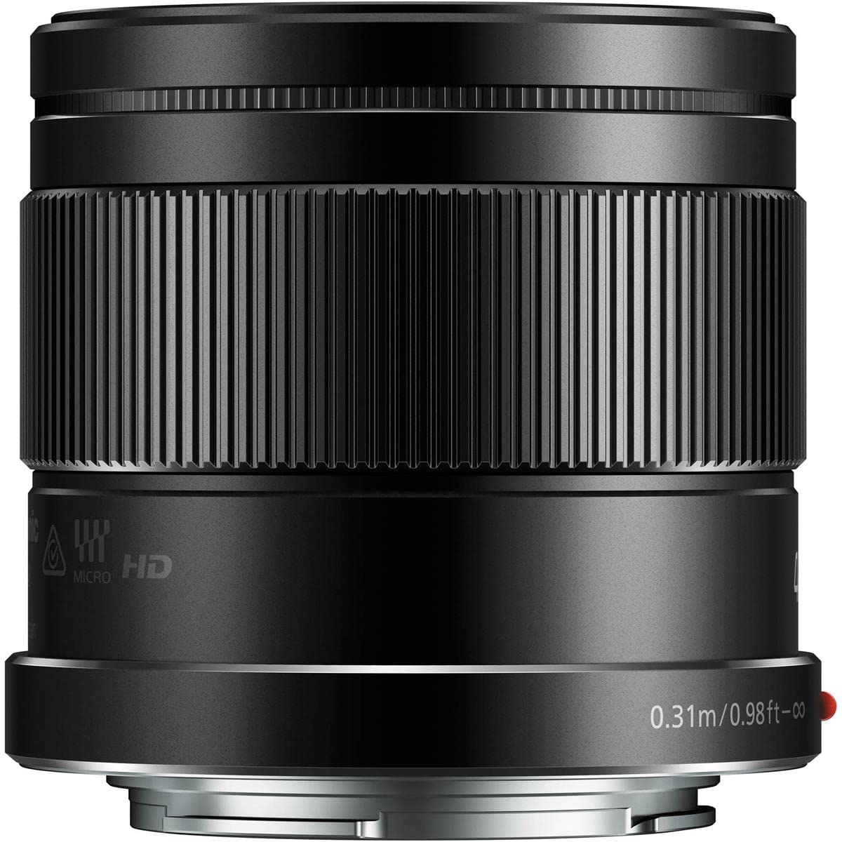 Lente Panasonic LUMIX G, 42.5MM, F1.7 ASPH., MIRRORLESS Micro Cuatro TERCEROS, Power Optical I.S., H-HS043K (EE.UU. Negro)