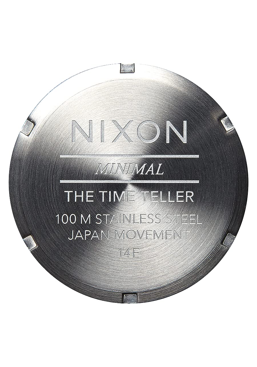 Nixon Reloj Analógico para Unisex Adultos de Cuarzo con Correa en Acero Inoxidable A045-1920-00, Plata